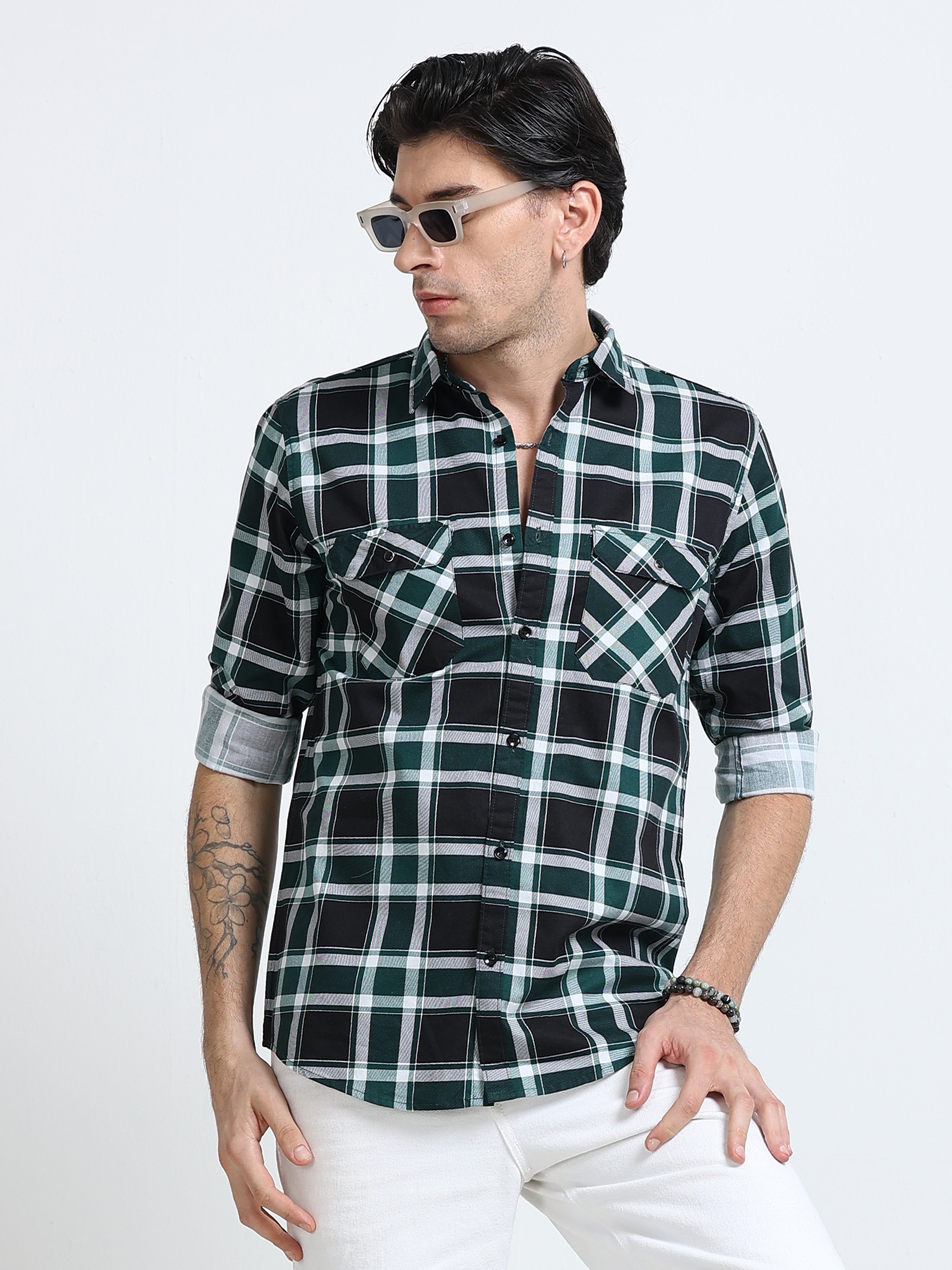 Men Premium Checkered Casual Shirt
