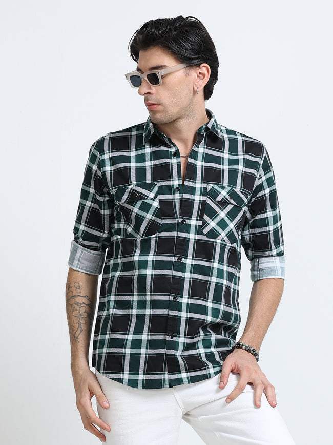 Men Premium Checkered Casual Shirt