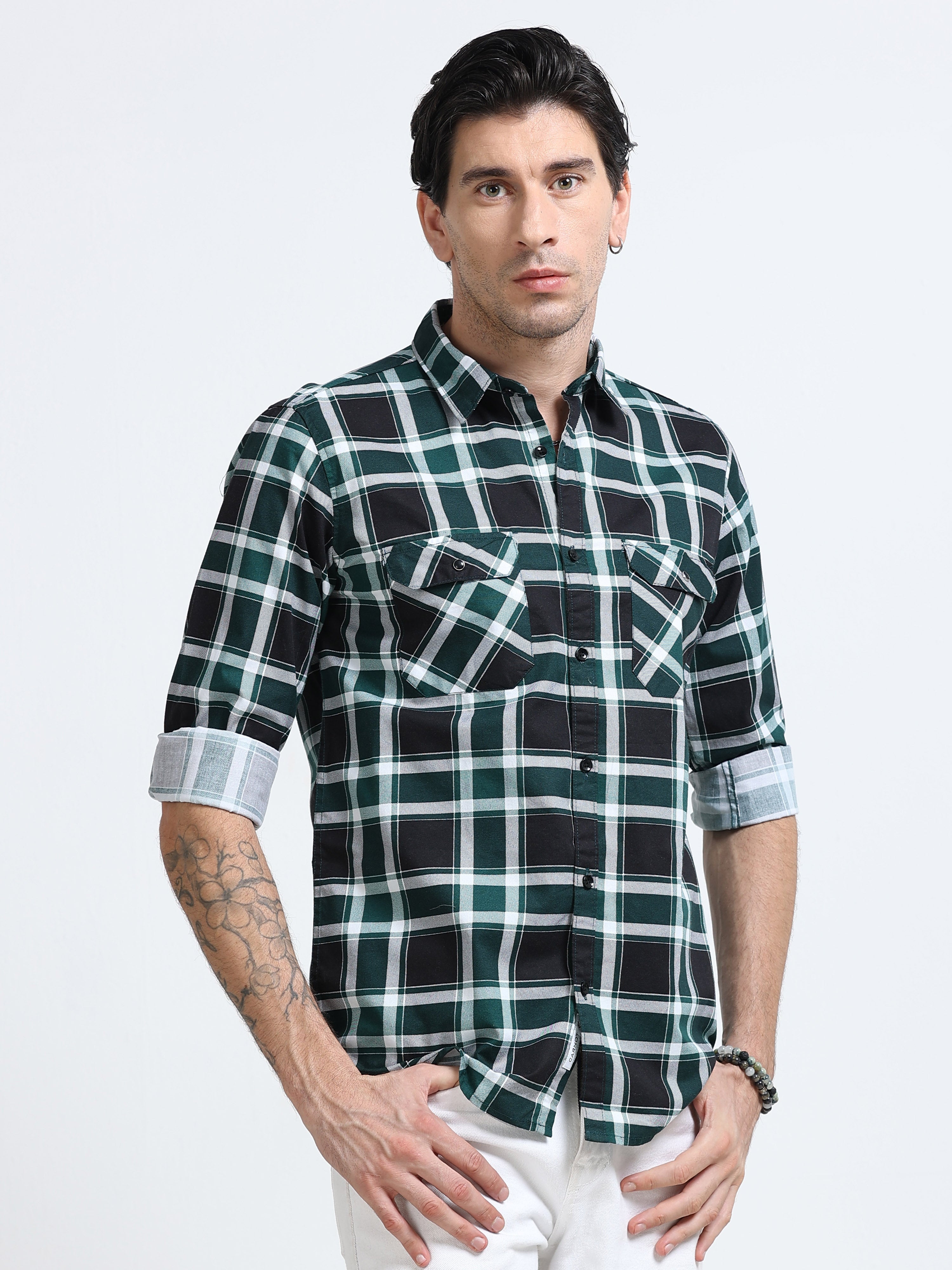 Men Premium Checkered Casual Shirt