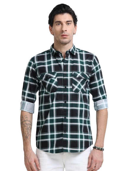 Men Premium Checkered Casual Shirt