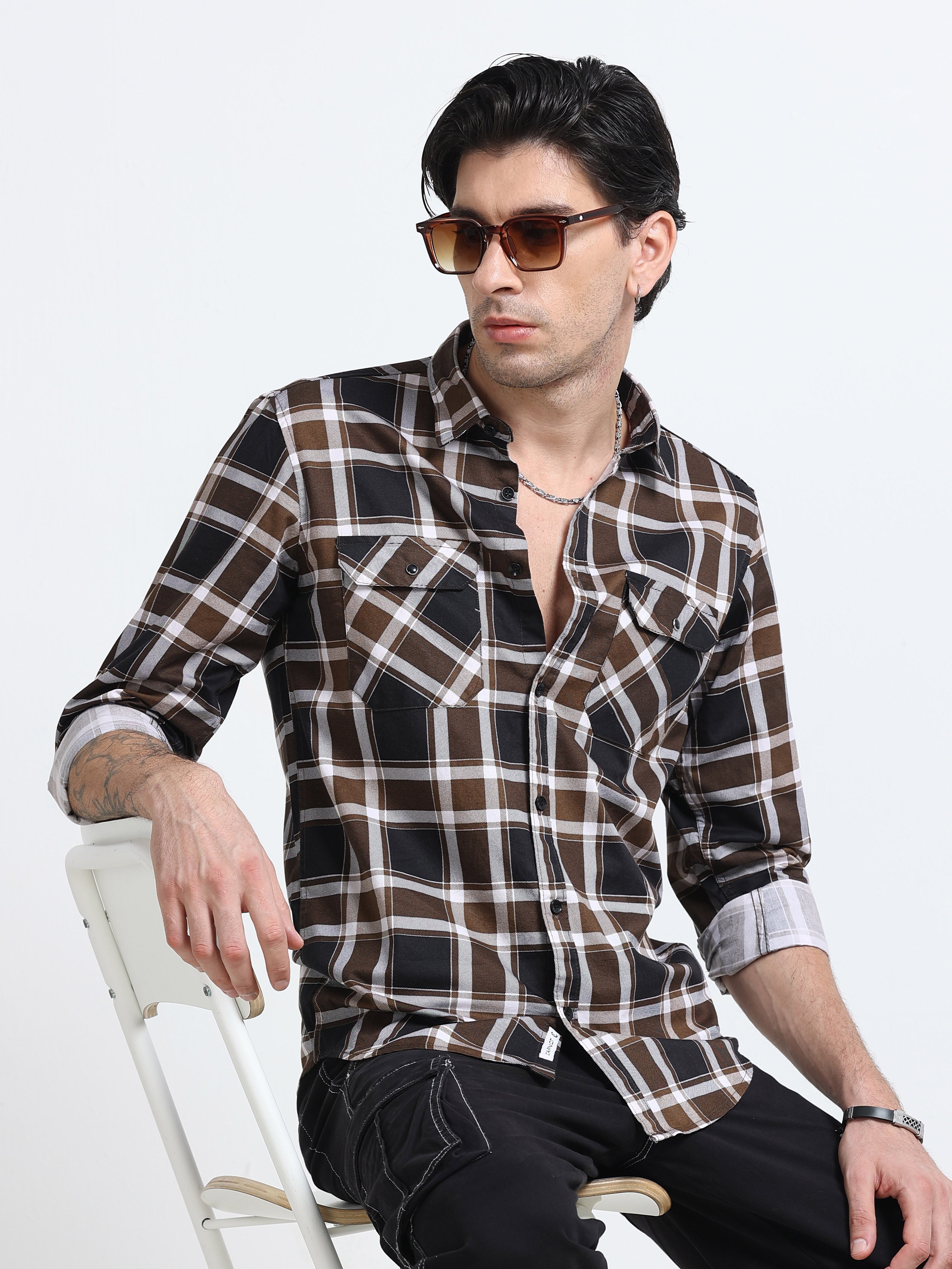 Men Premium Checkered Casual Shirt