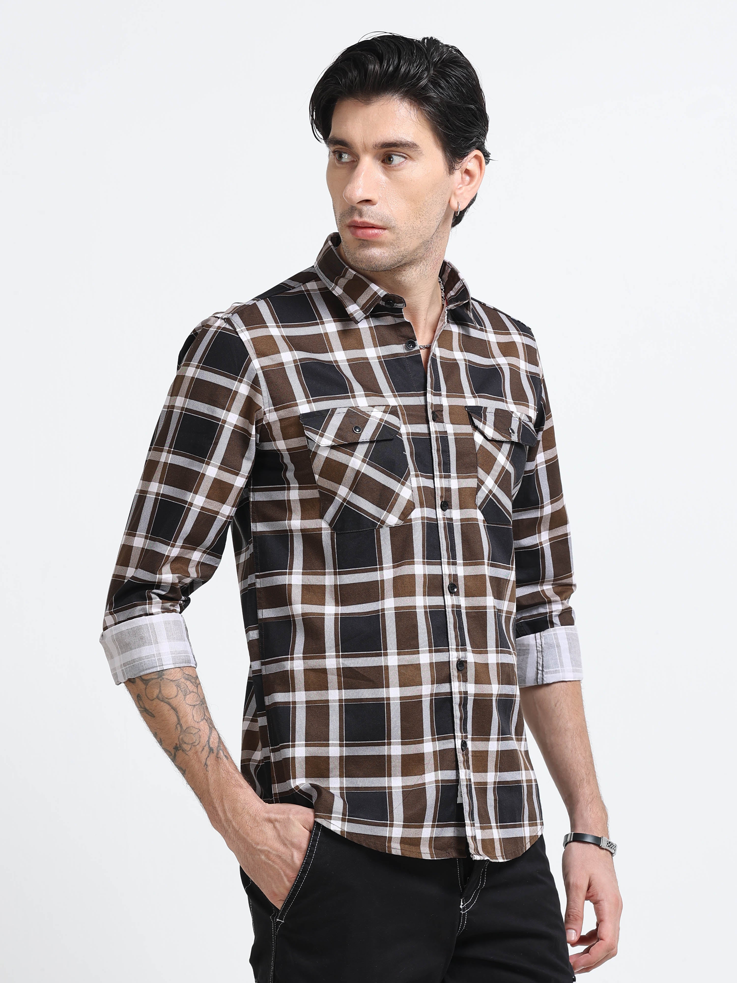 Men Premium Checkered Casual Shirt