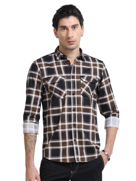 Men Premium Checkered Casual Shirt