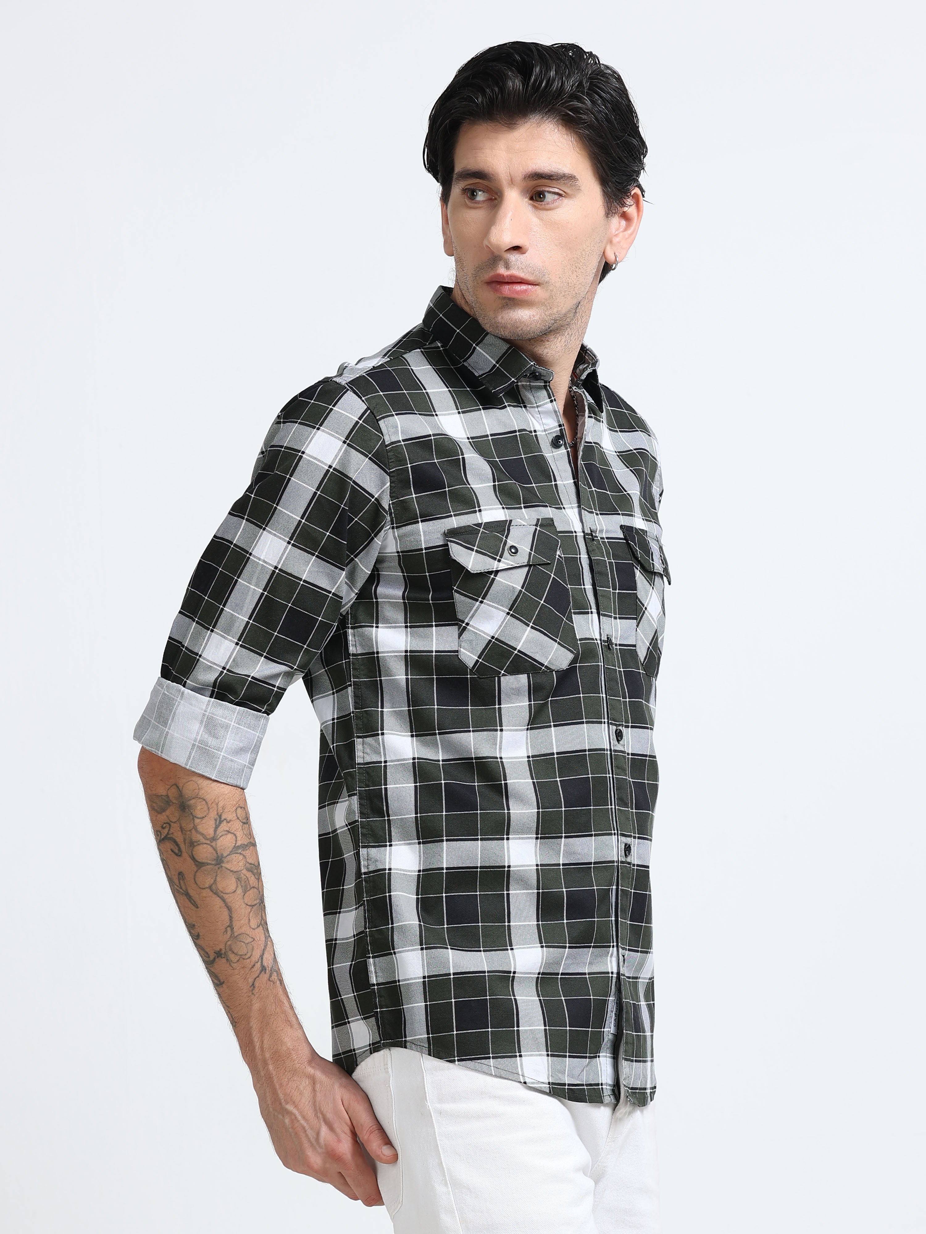 Men Premium Checkered Casual Shirt