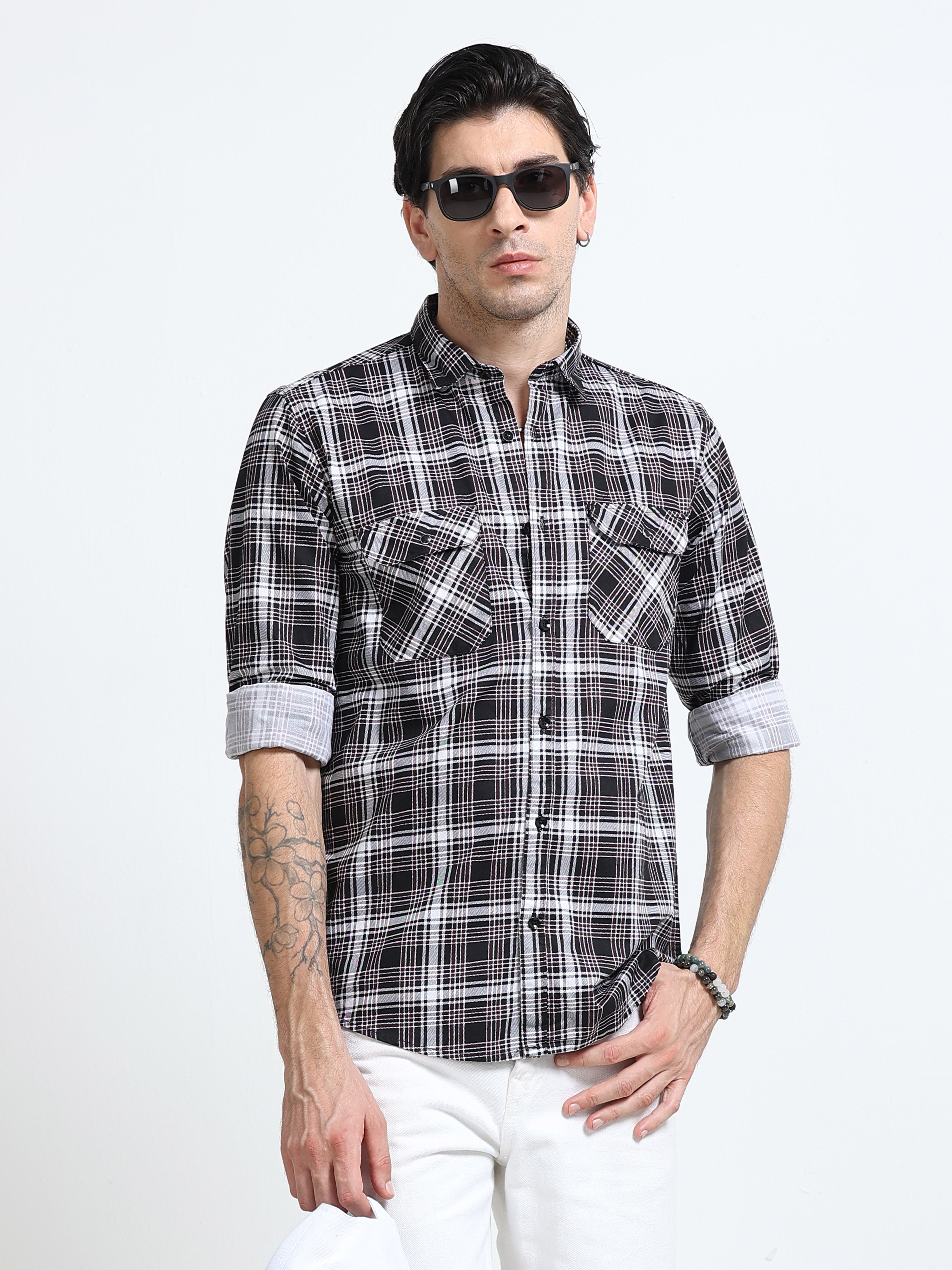 Men Premium Checkered Casual Shirt