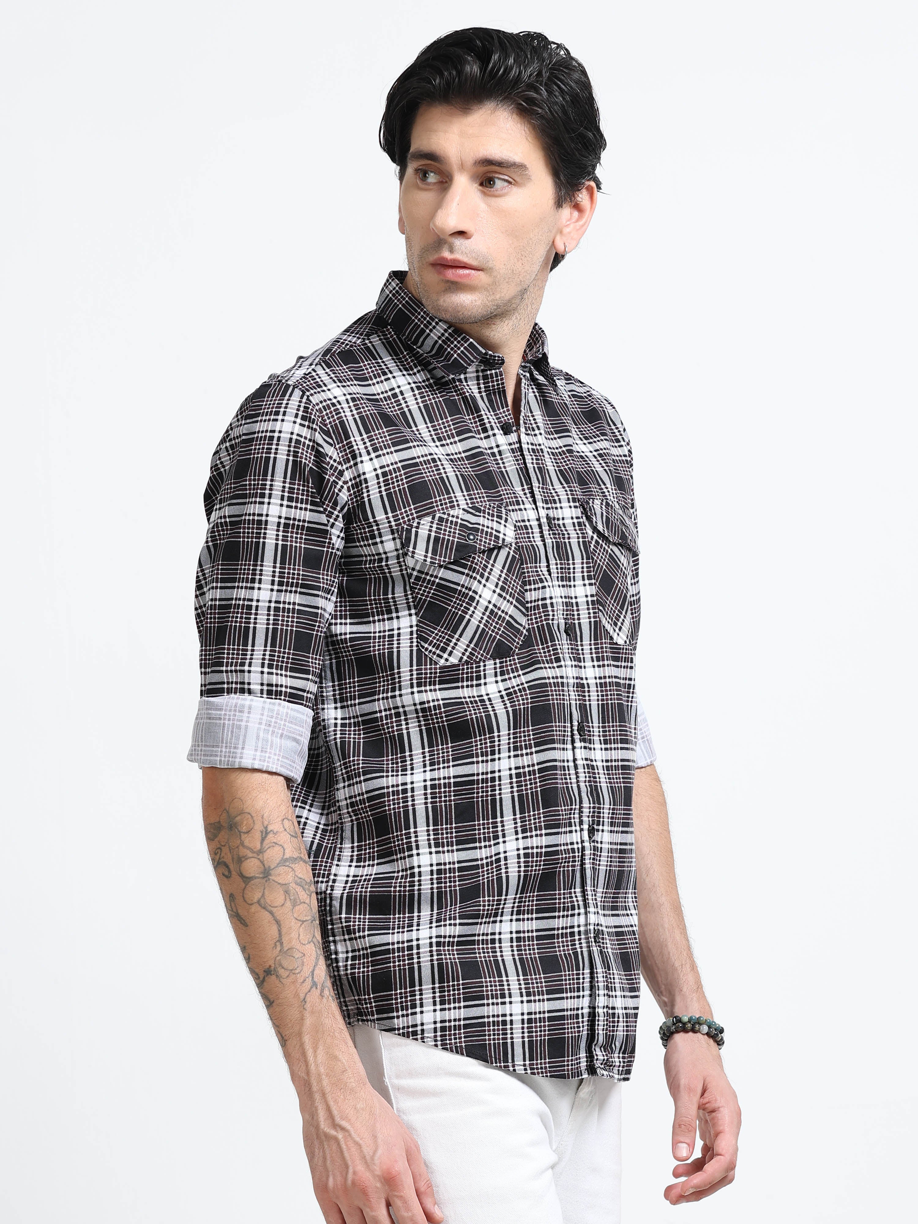Men Premium Checkered Casual Shirt