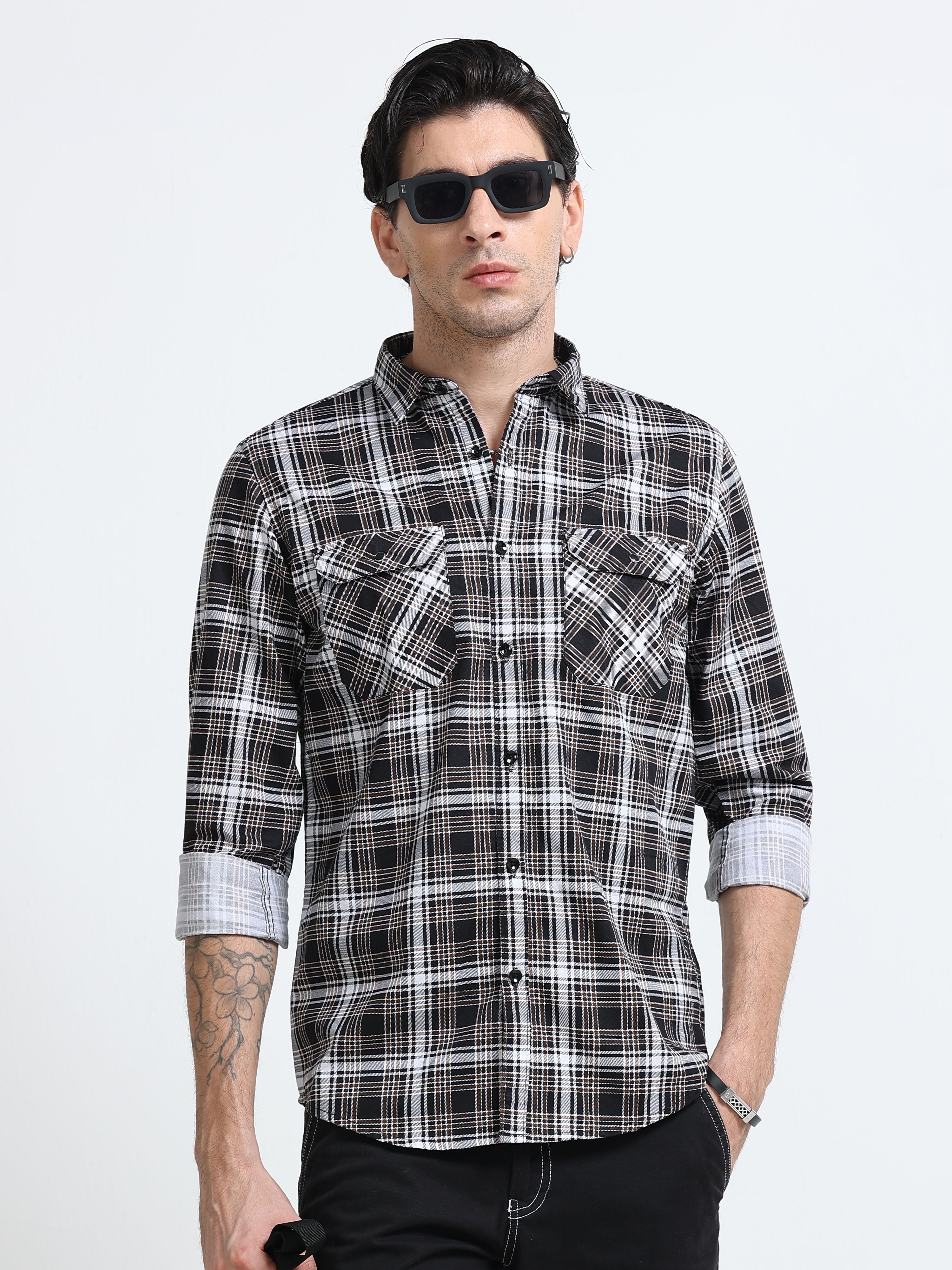 Men Premium Checkered Casual Shirt