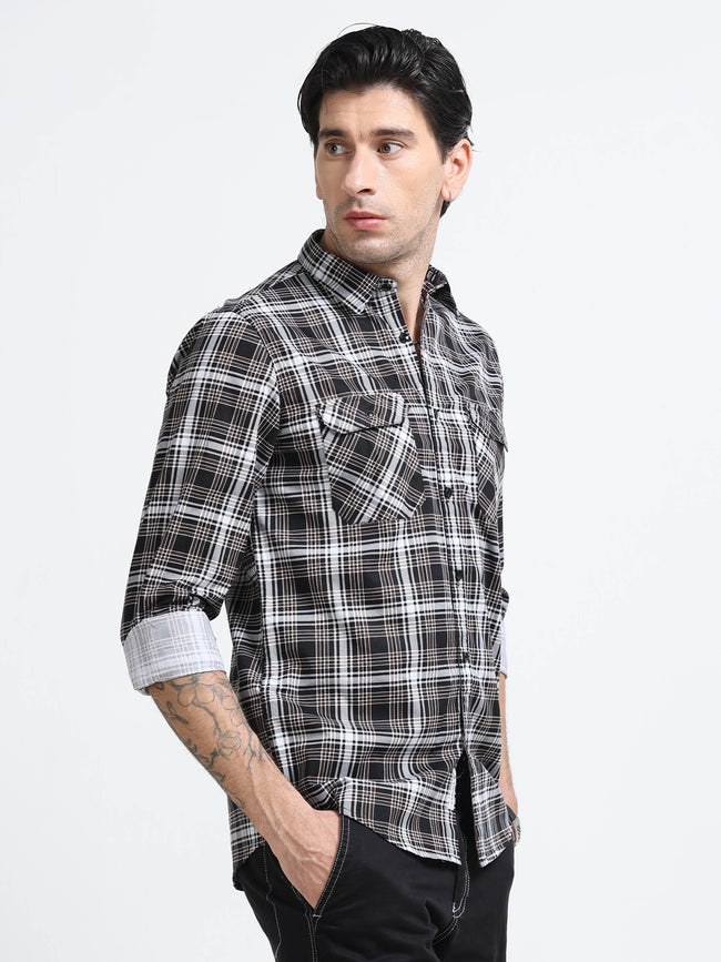 Men Premium Checkered Casual Shirt