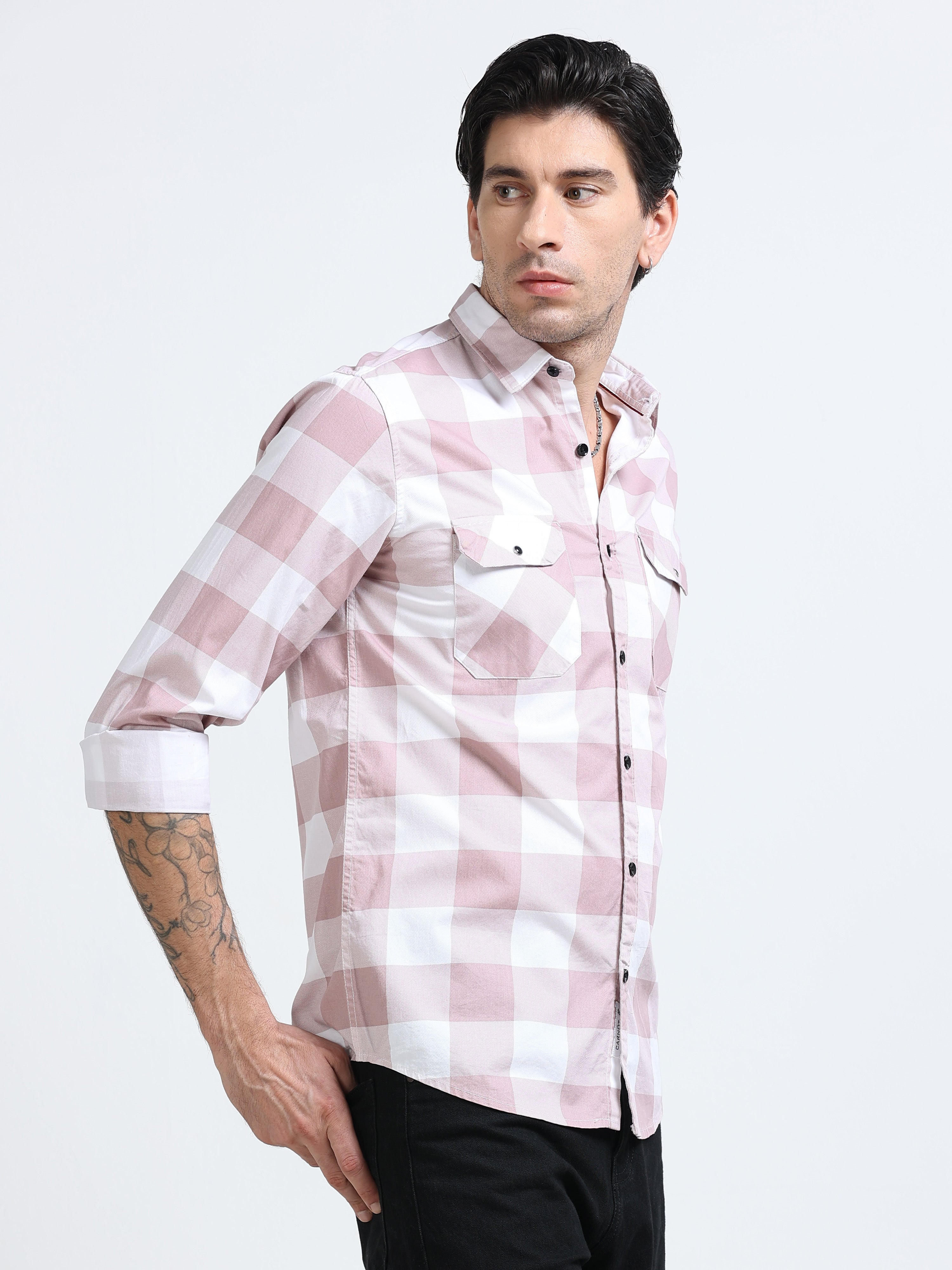 Men Premium Checkered Casual Shirt