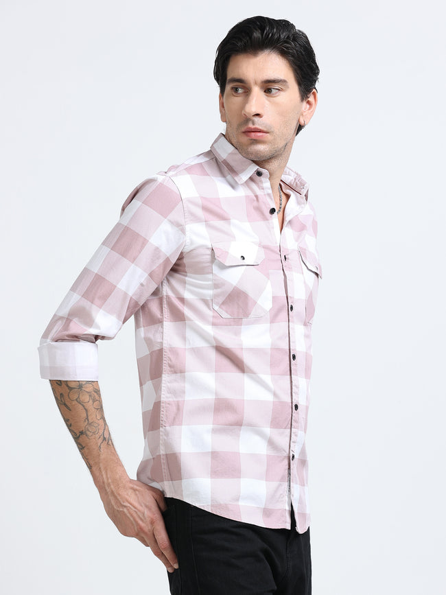 Men Premium Checkered Casual Shirt