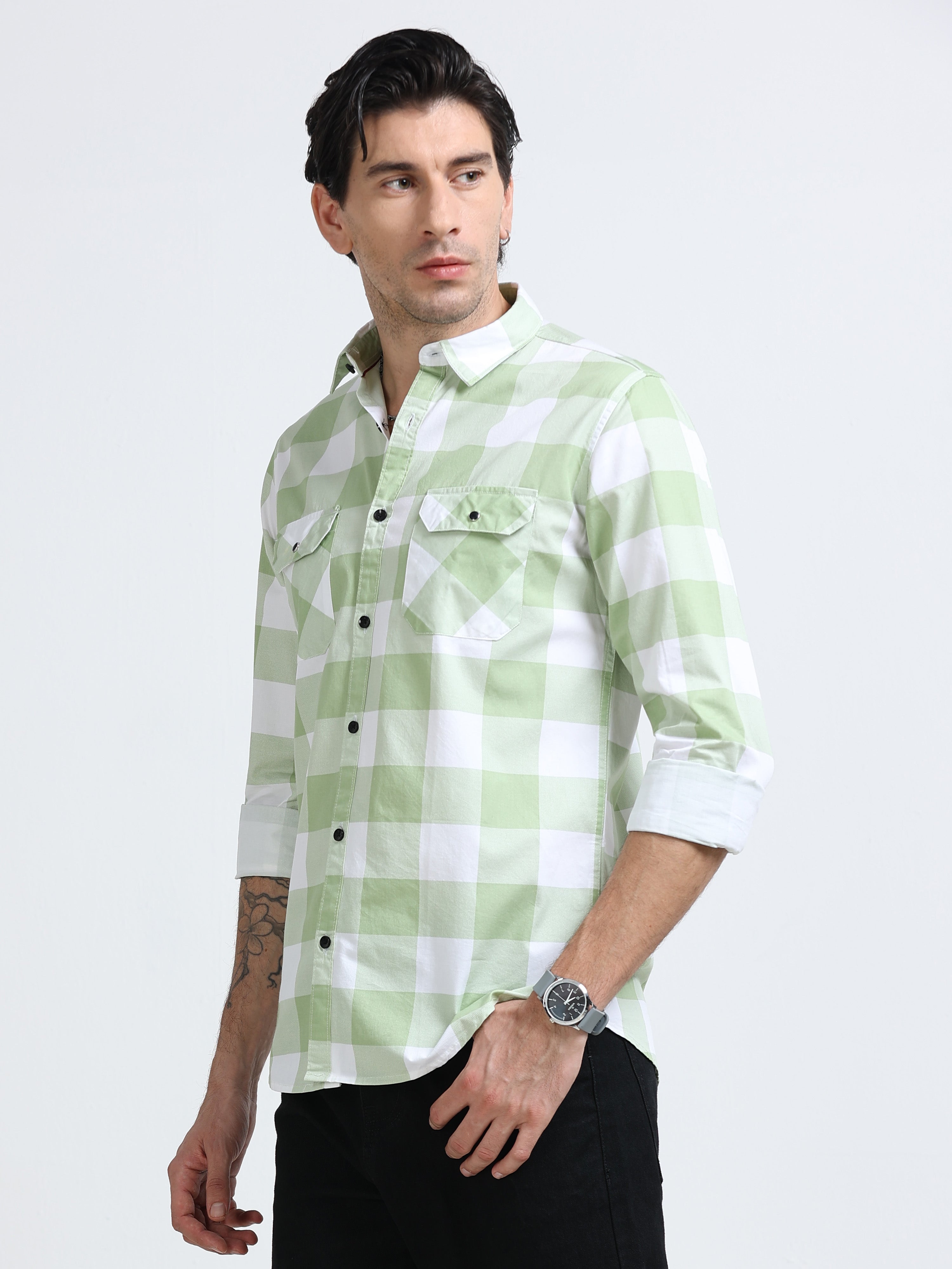 Men Premium Checkered Casual Shirt