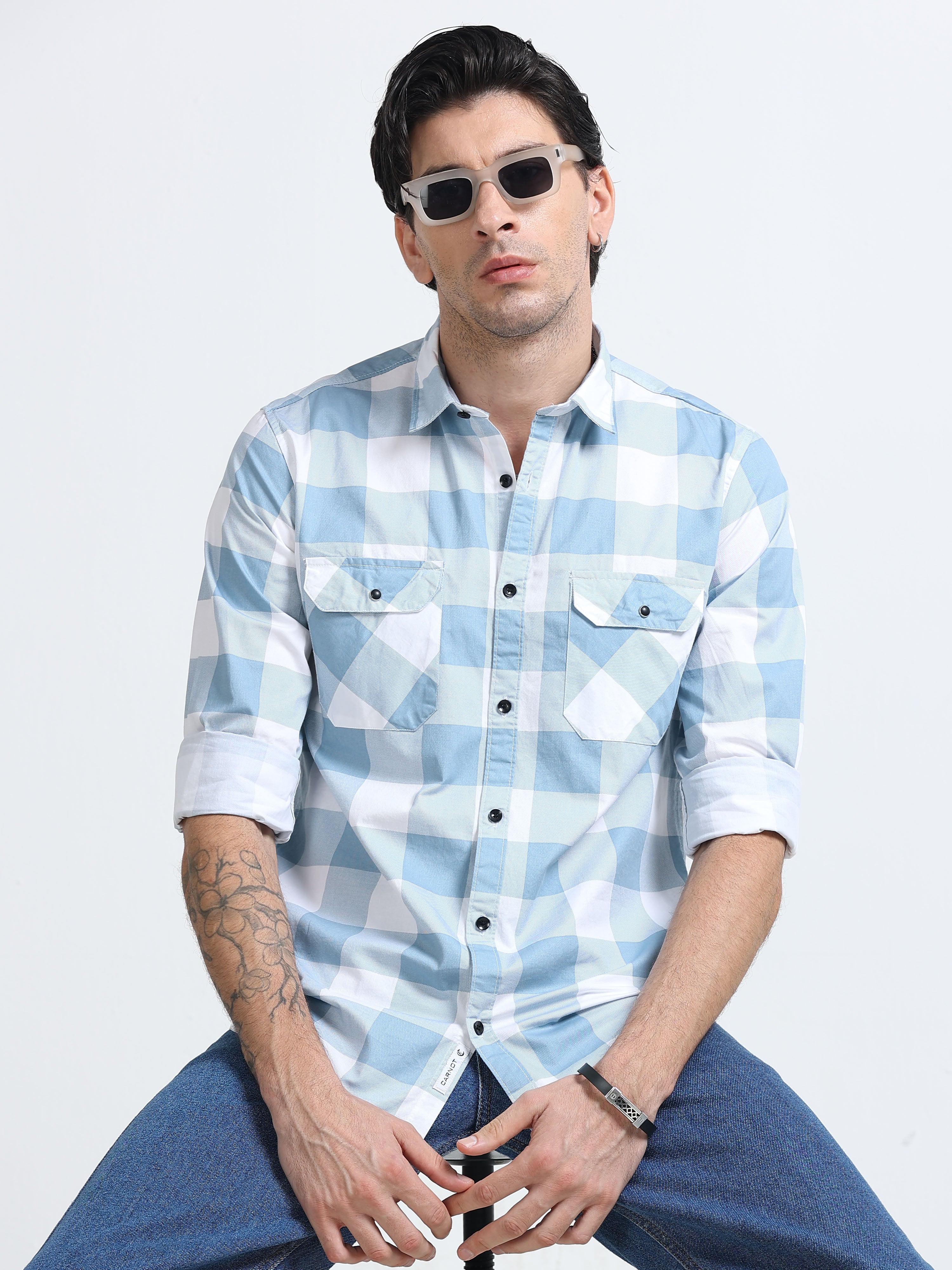 Men Premium Checkered Casual Shirt