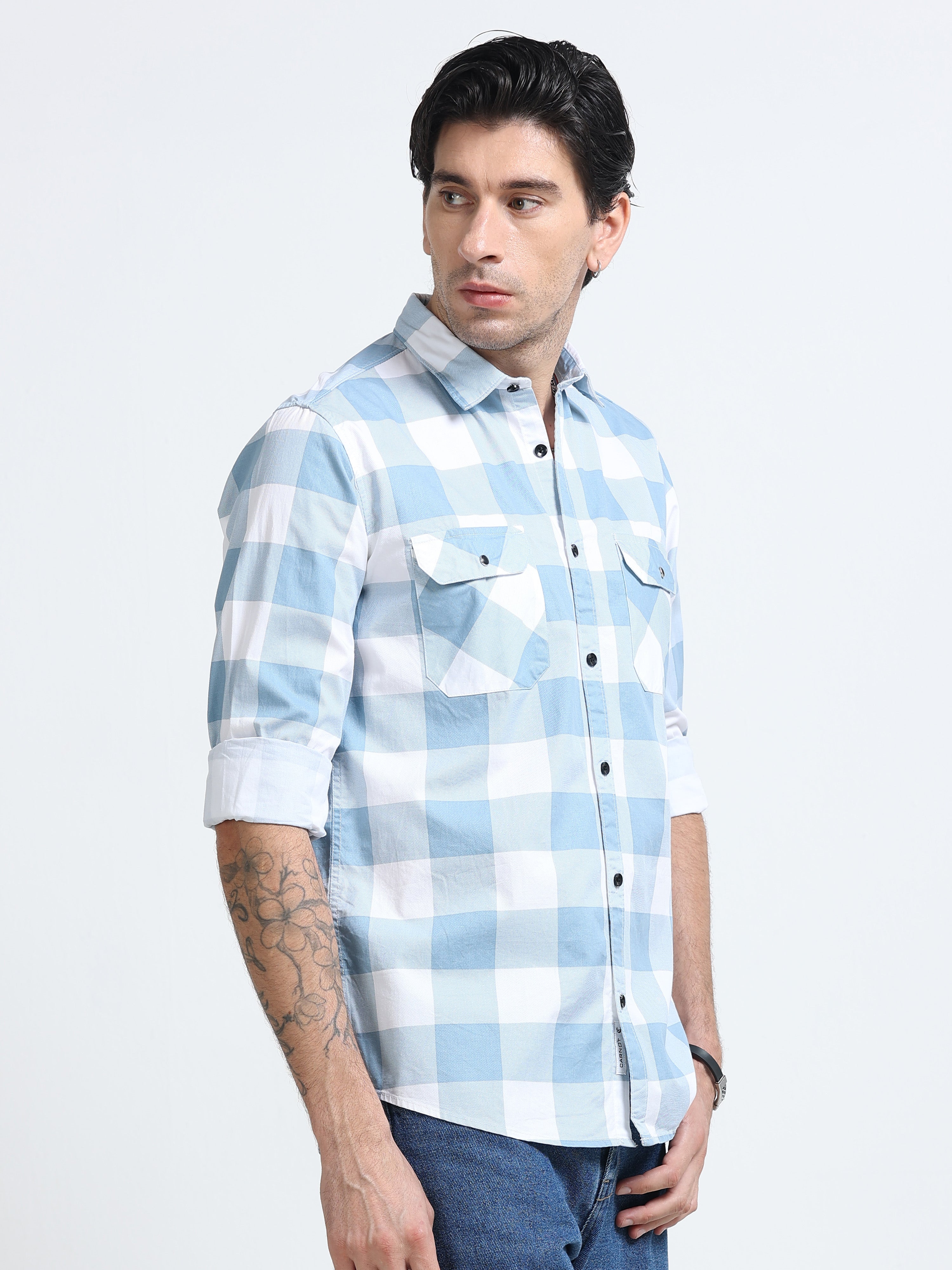 Men Premium Checkered Casual Shirt