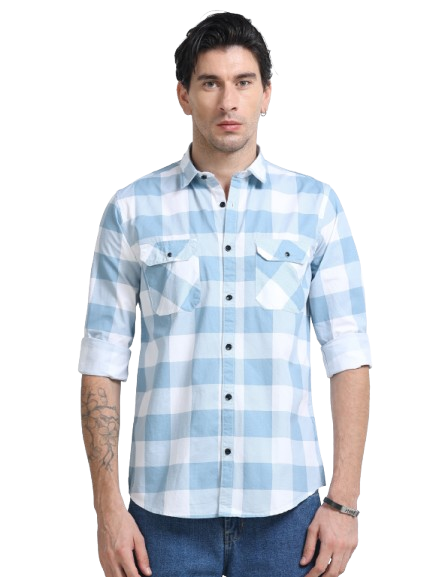 Men Premium Checkered Casual Shirt