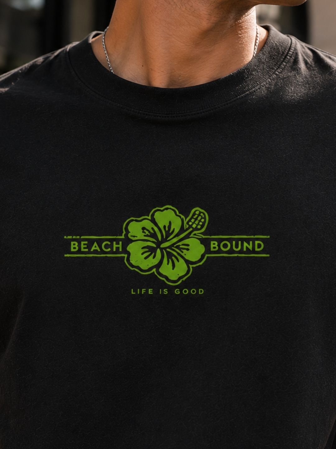 Men Black Casual Printed T-Shirt