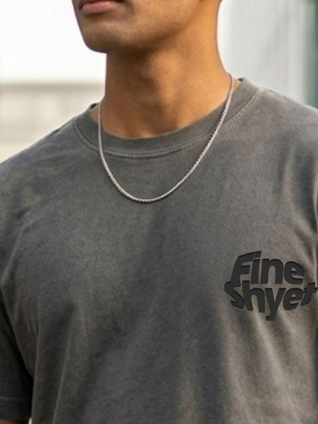 Men Grey Casual Printed T-Shirt