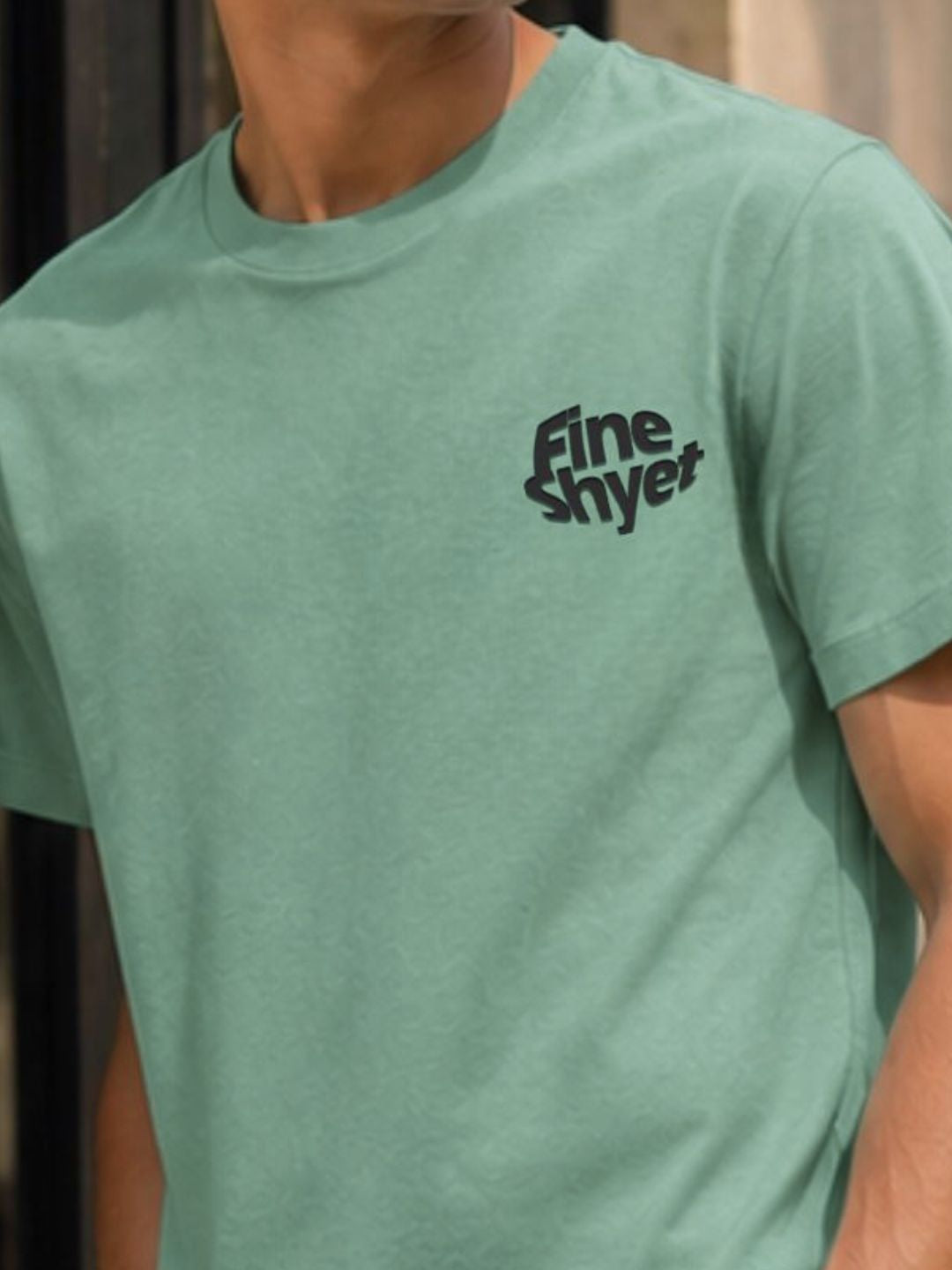 Men Green Casual Printed T-Shirt