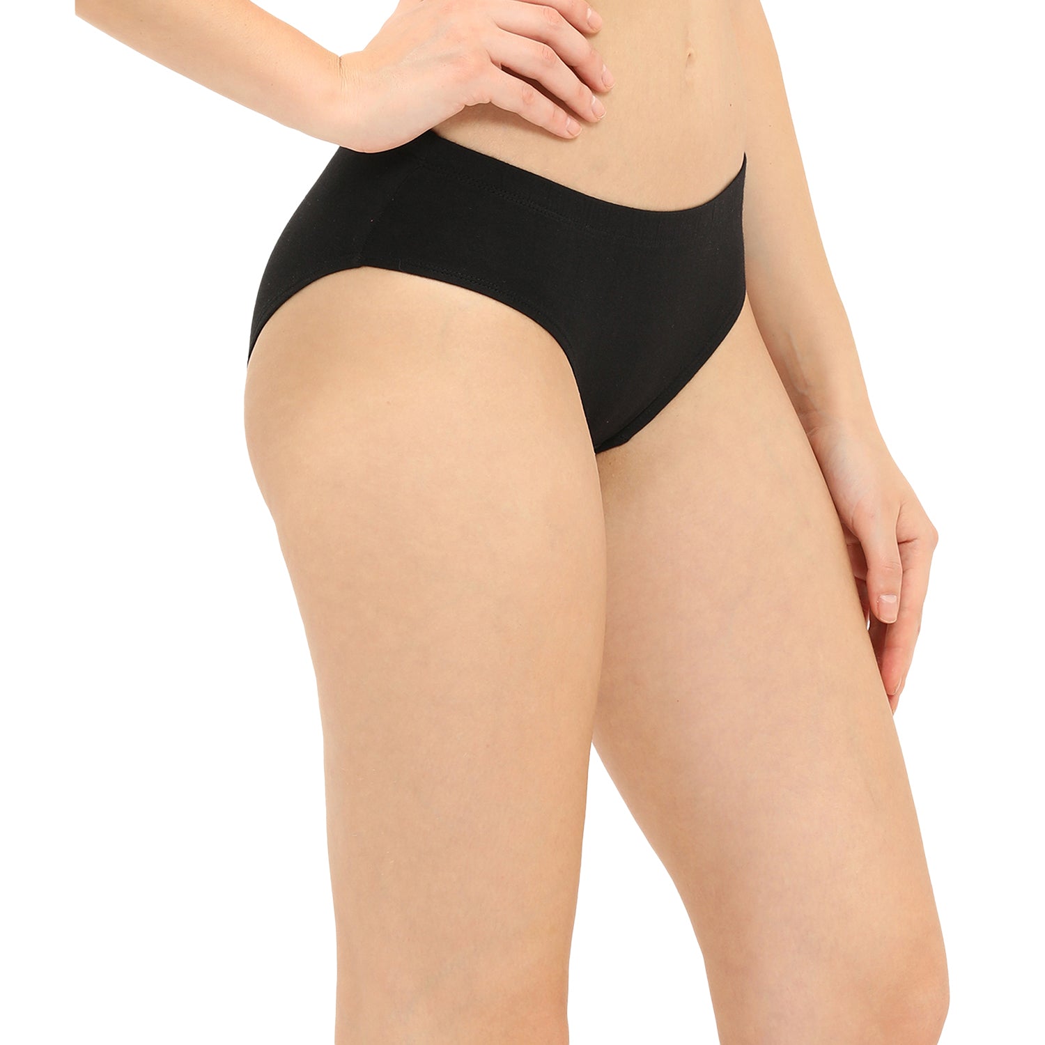 Medium Rise 3/4th Coverage Hipster Panty Pack Of 3