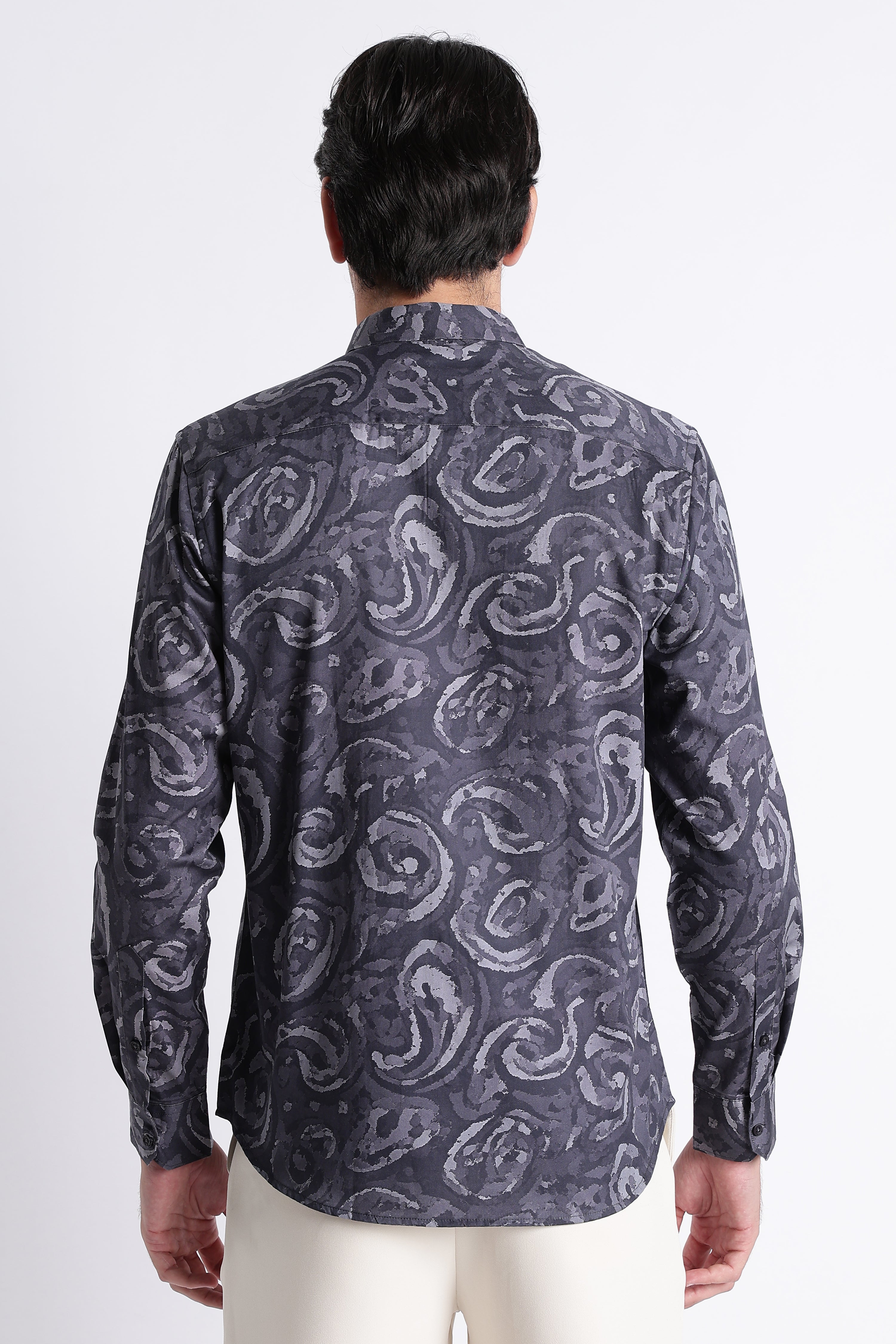 Men Refined Floral Digital Print Shirt