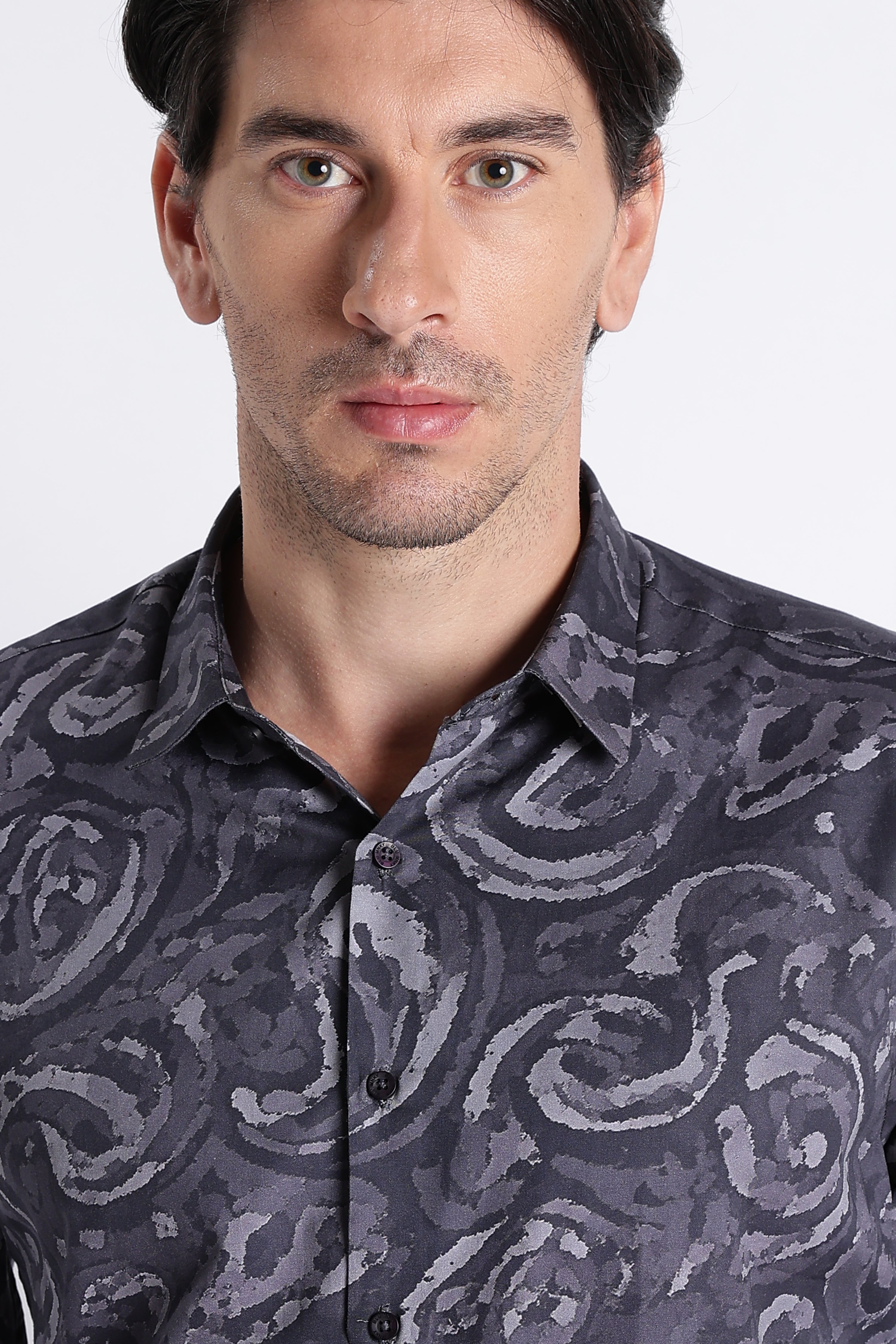 Men Refined Floral Digital Print Shirt