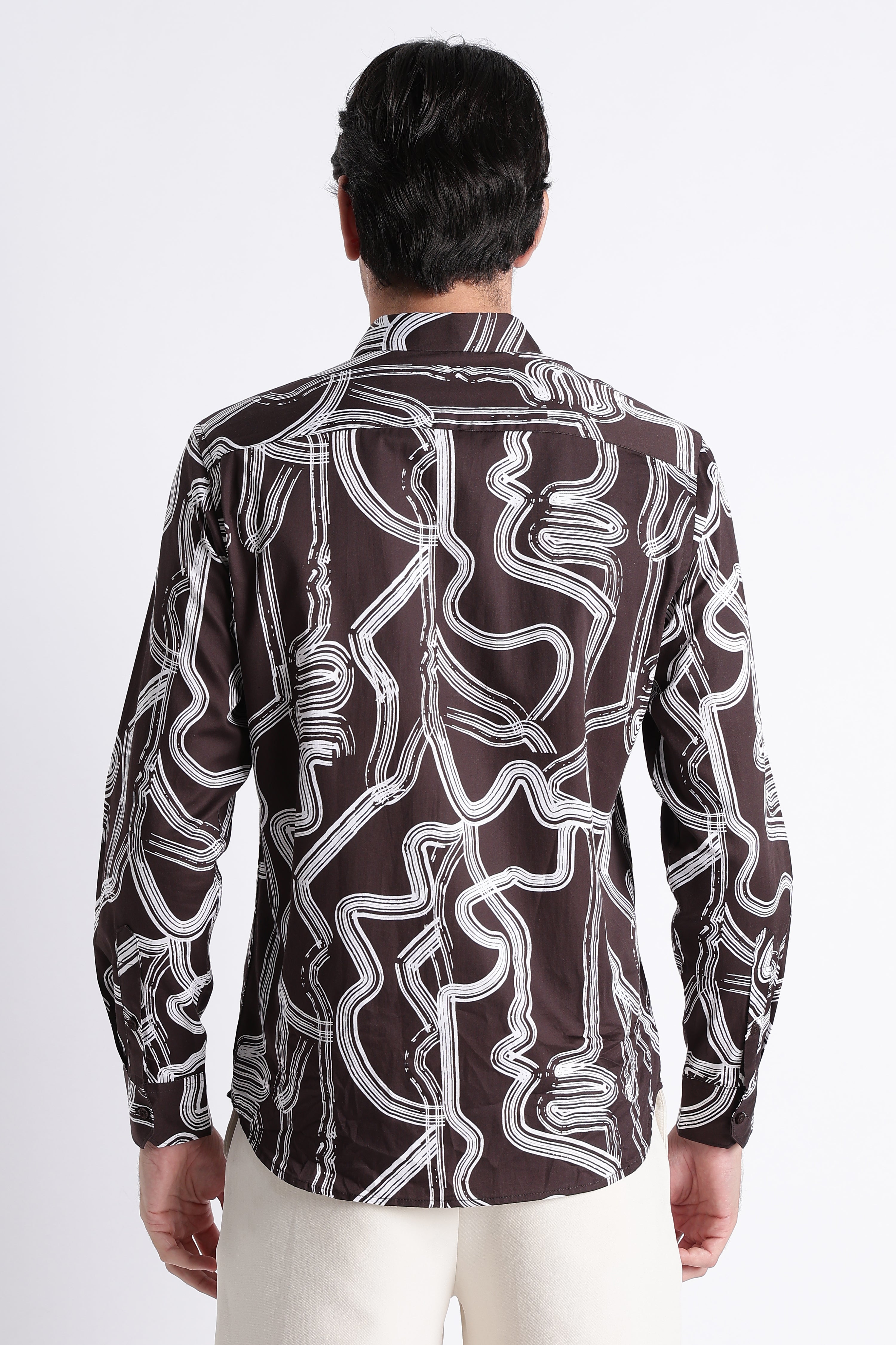 Men Refined Floral Digital Print Shirt