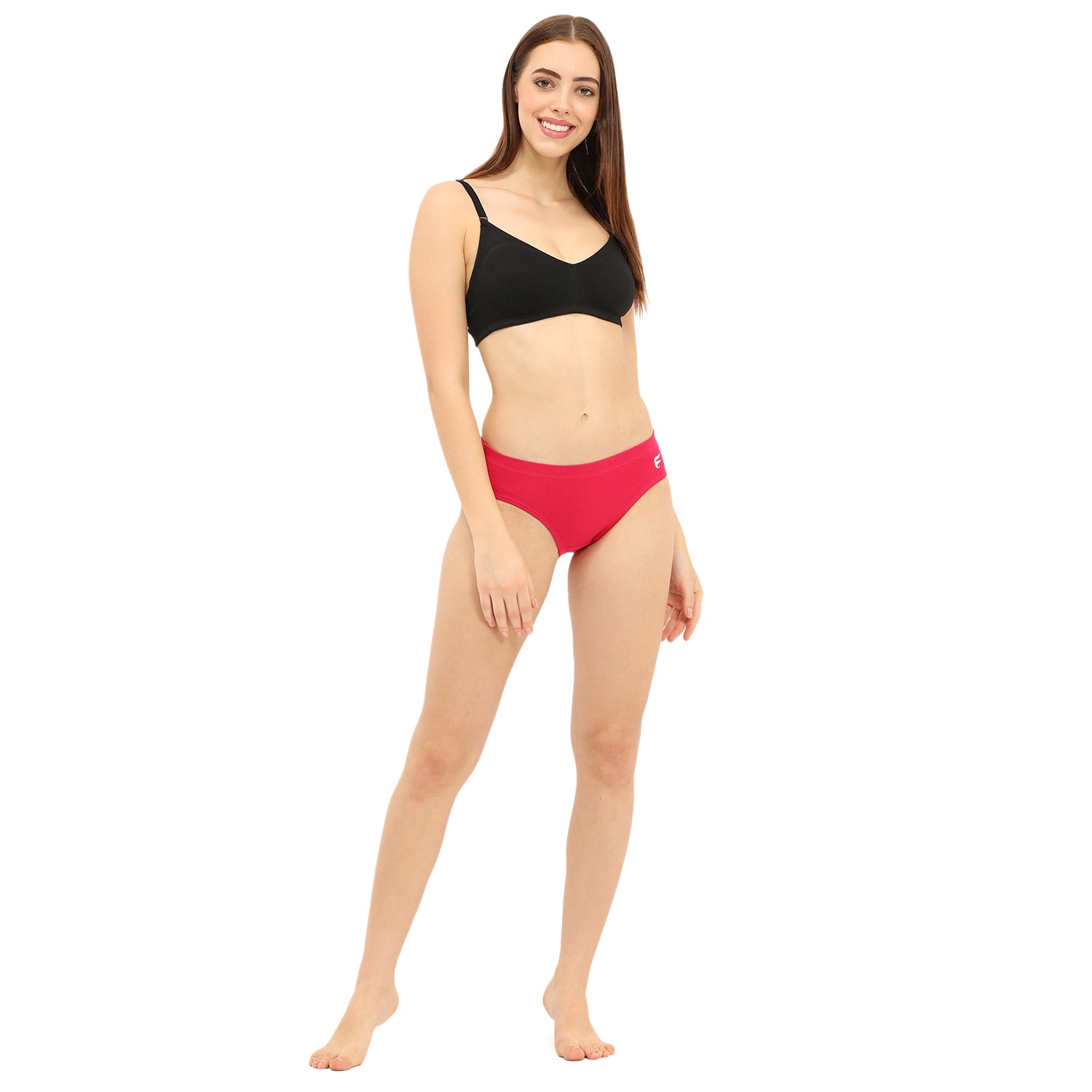 Medium Rise 3/4th Coverage Hipster Panty Pack Of 3