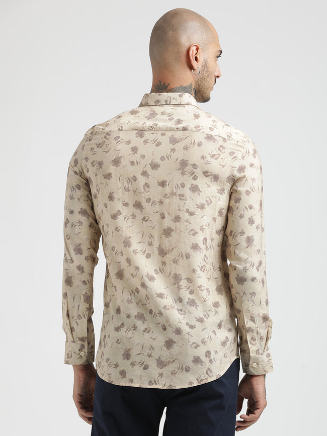 Men Slim Fit Nylon Shirt
