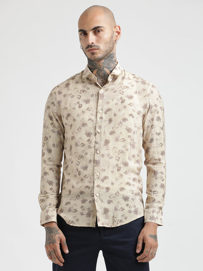 Men Slim Fit Nylon Shirt