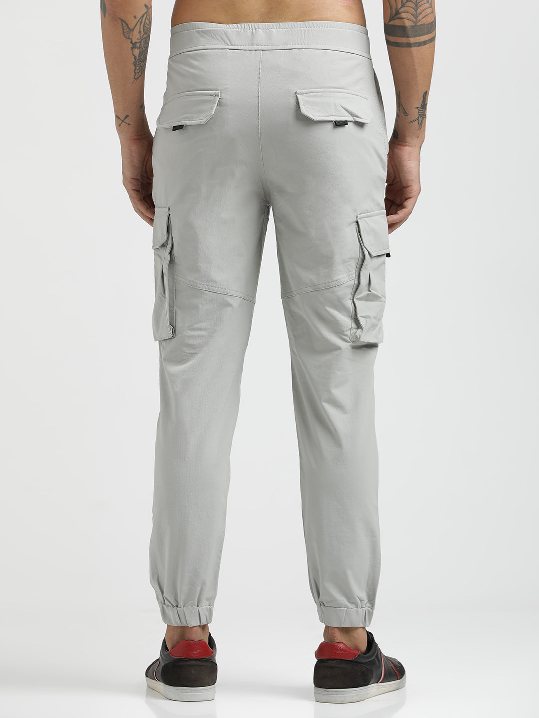 Men Cargo Joggers with Multi-Pocket Design