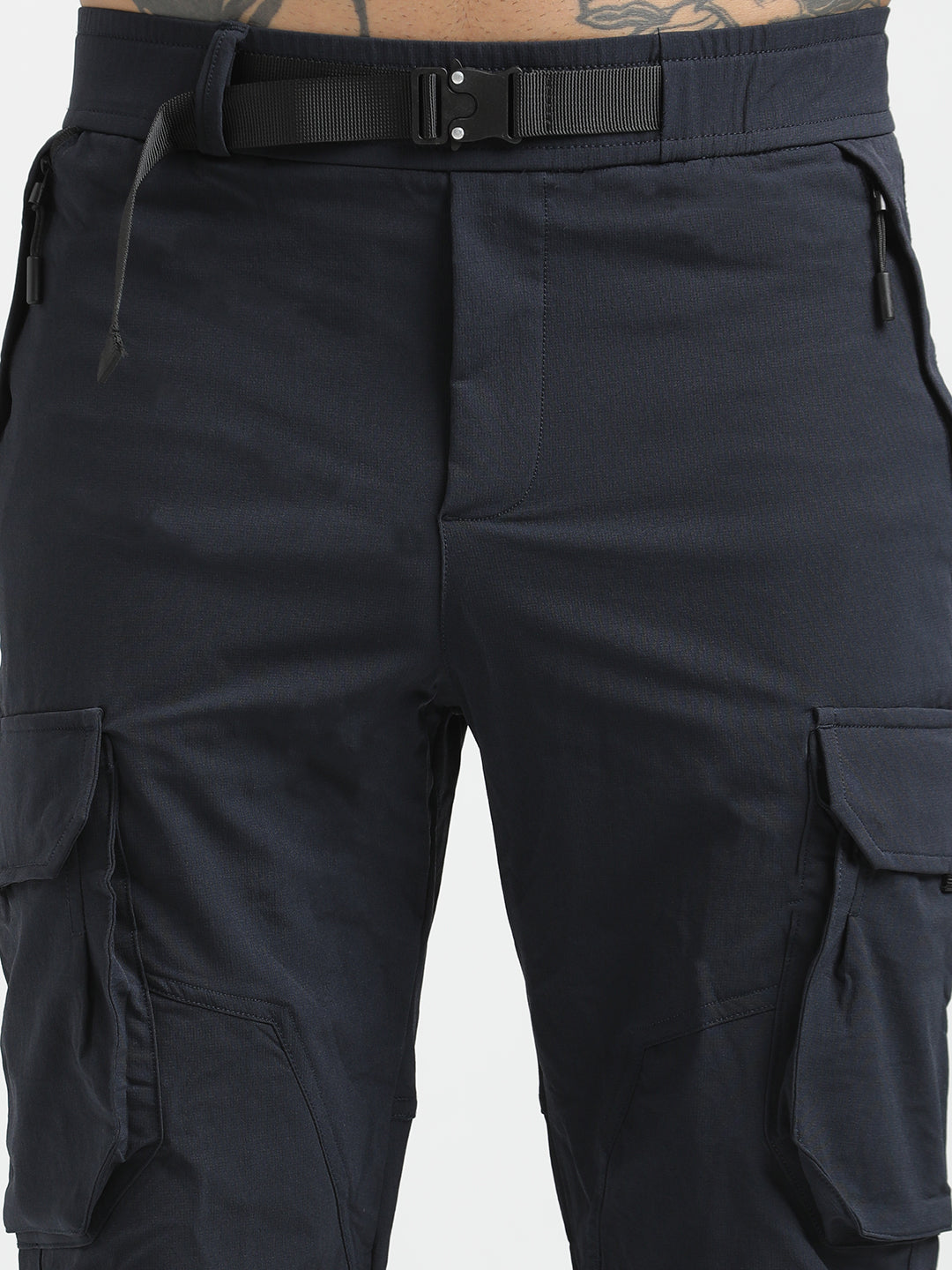 Men Cargo Joggers with Multi-Pocket Design