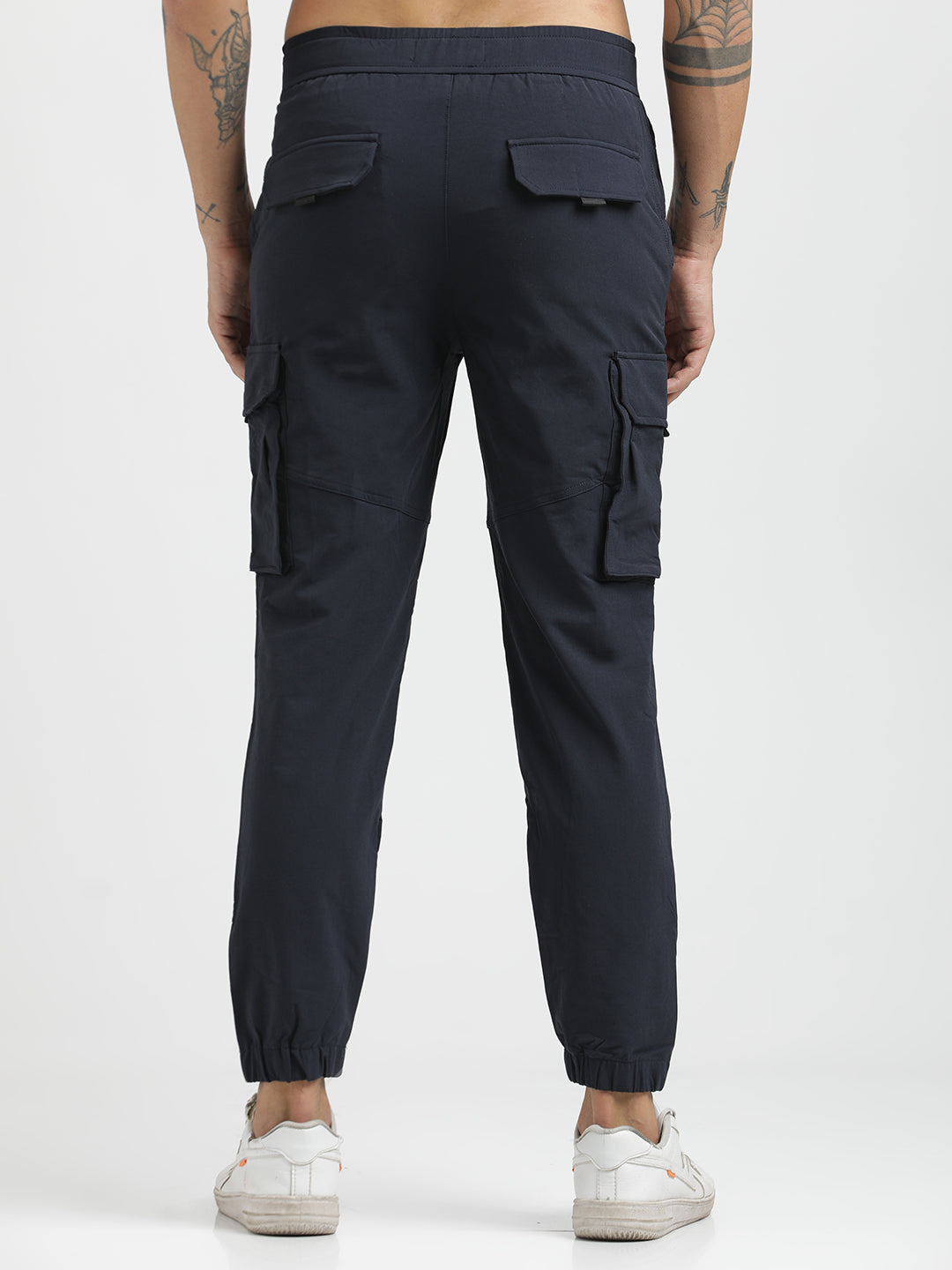 Men Cargo Joggers with Multi-Pocket Design