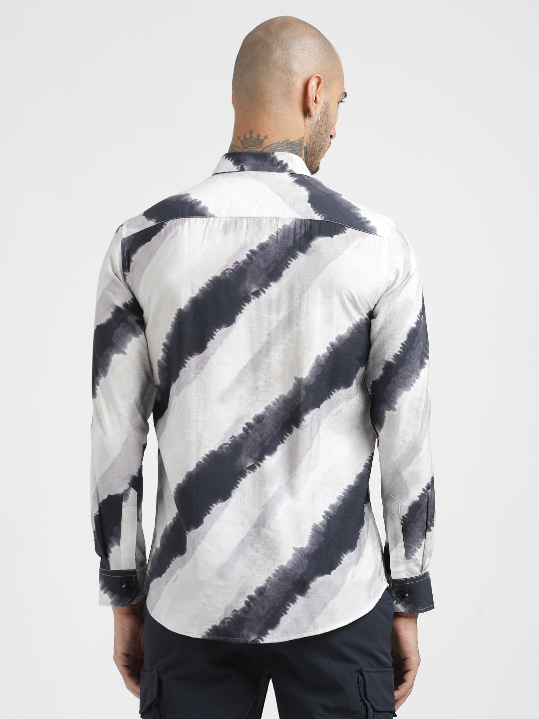 Men Slim Fit Nylon Shirt