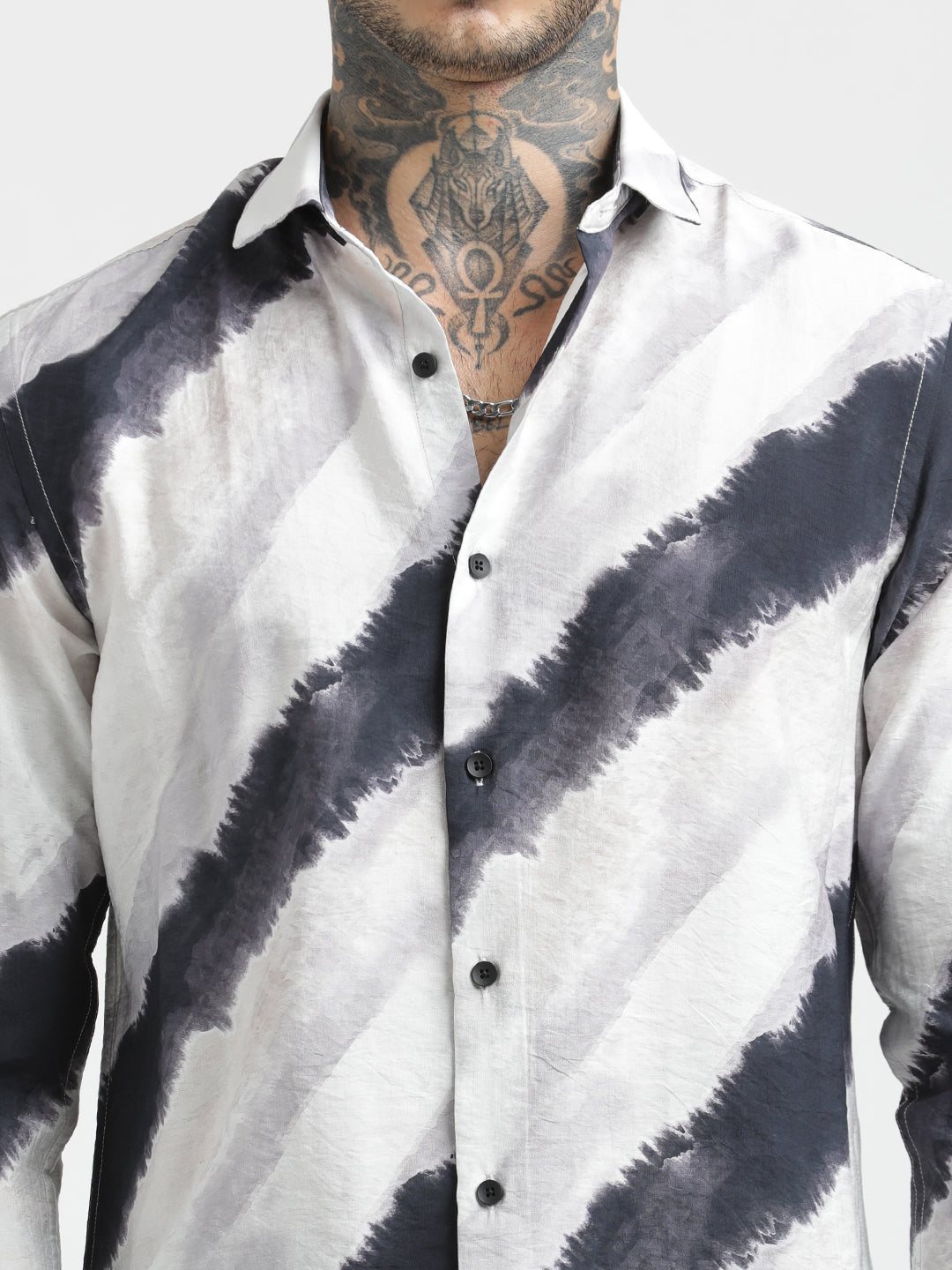 Men Slim Fit Nylon Shirt