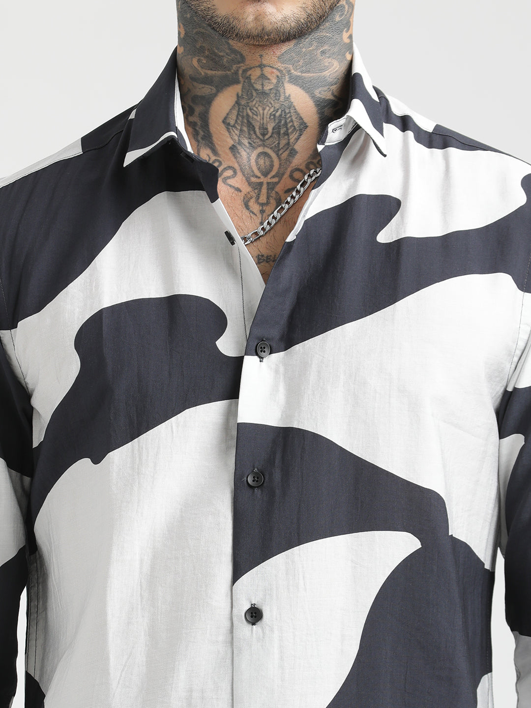 Men Slim Fit Nylon Shirt