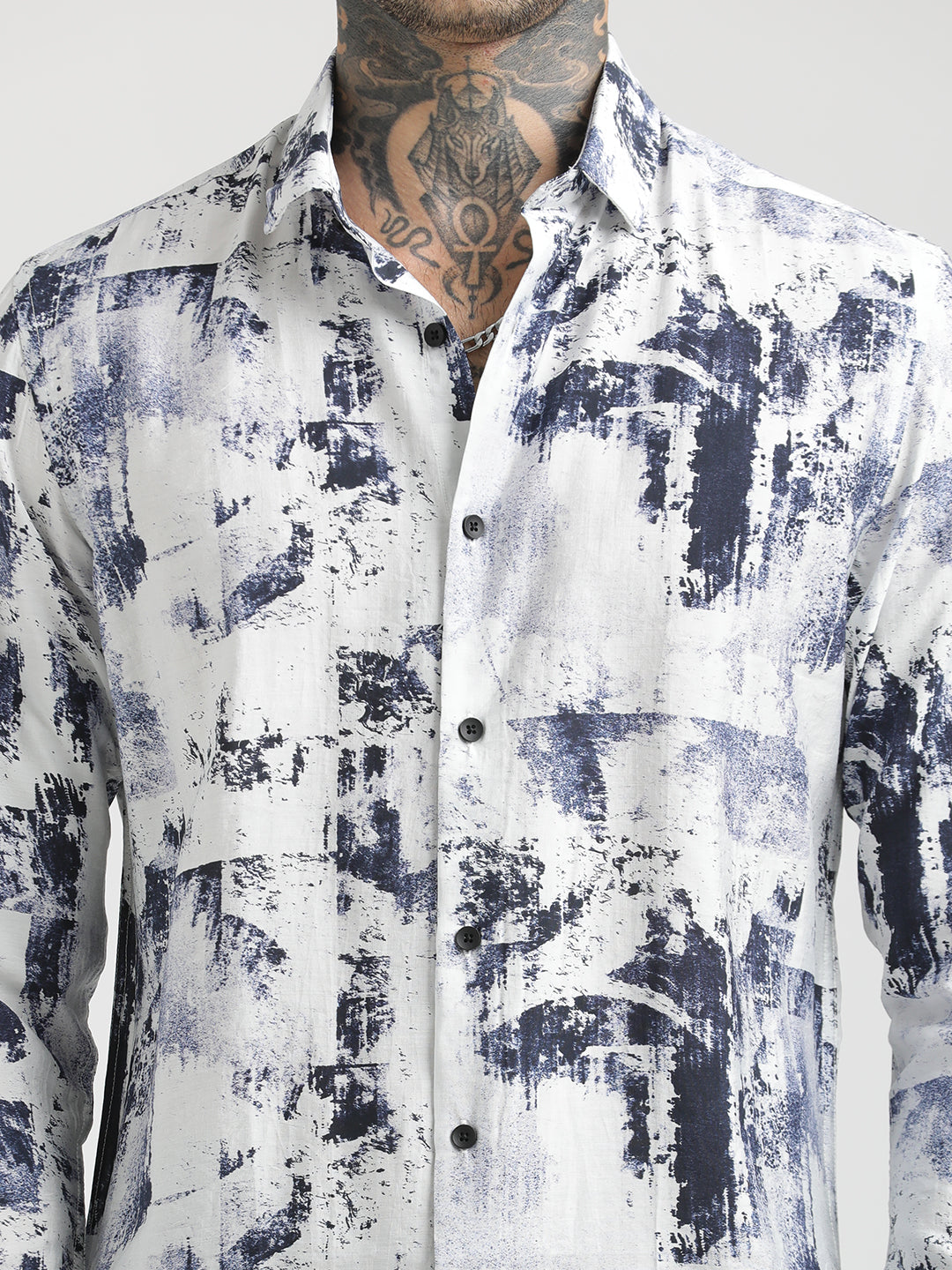 Men Slim Fit Nylon Shirt