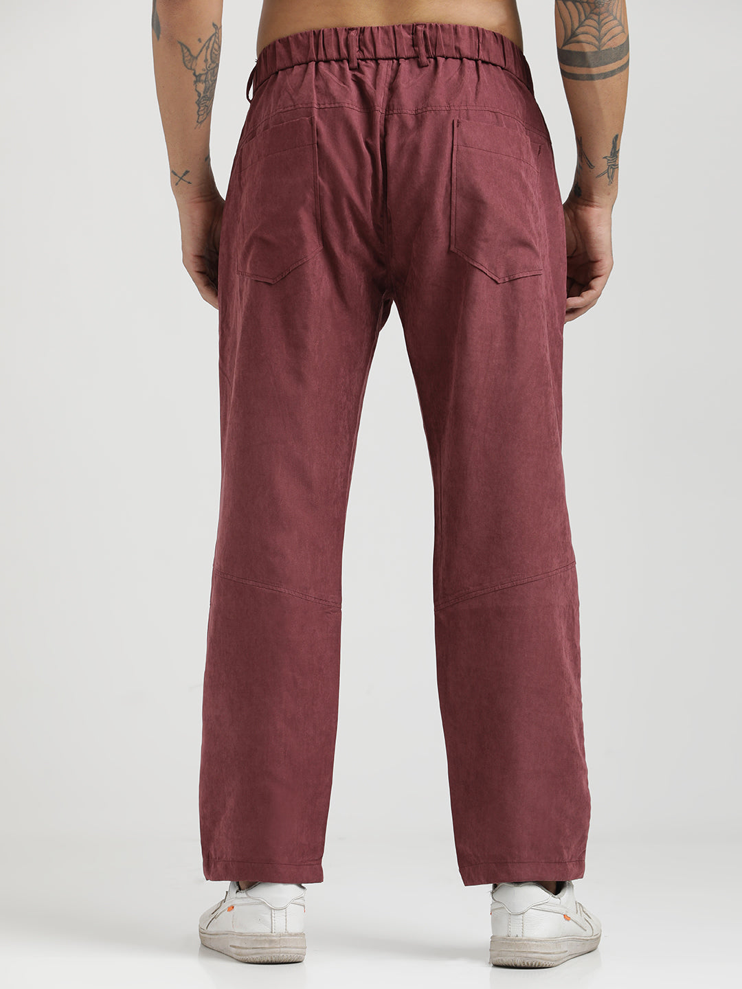 Men Velvet Cargo Trousers