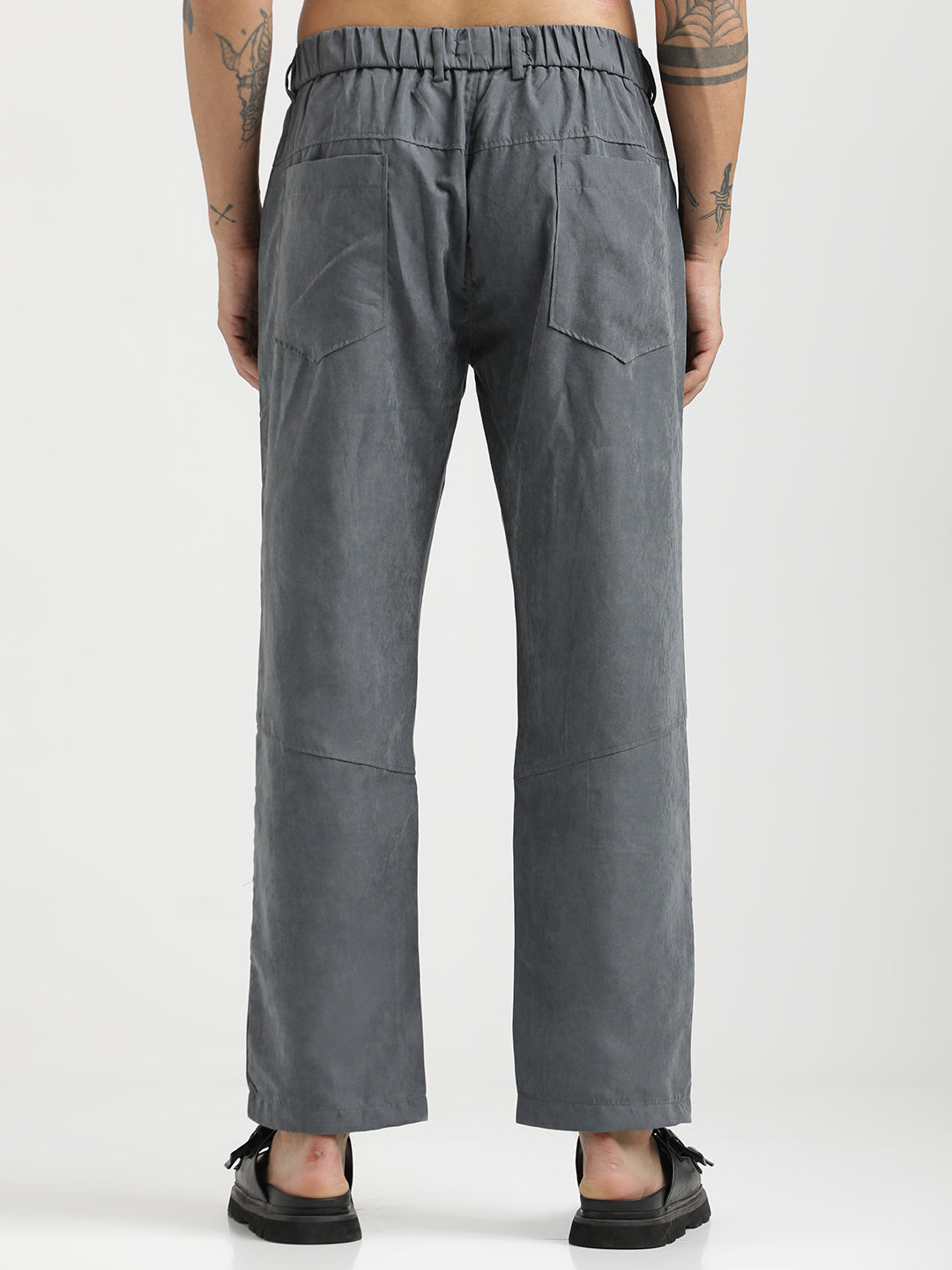 Men Velvet Cargo Trousers