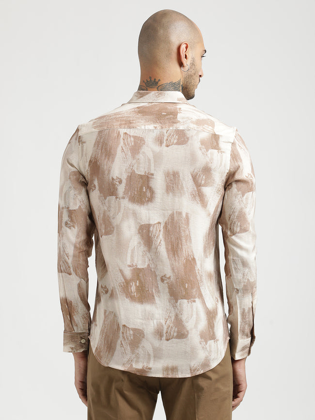 Men Slim Fit Nylon Shirt