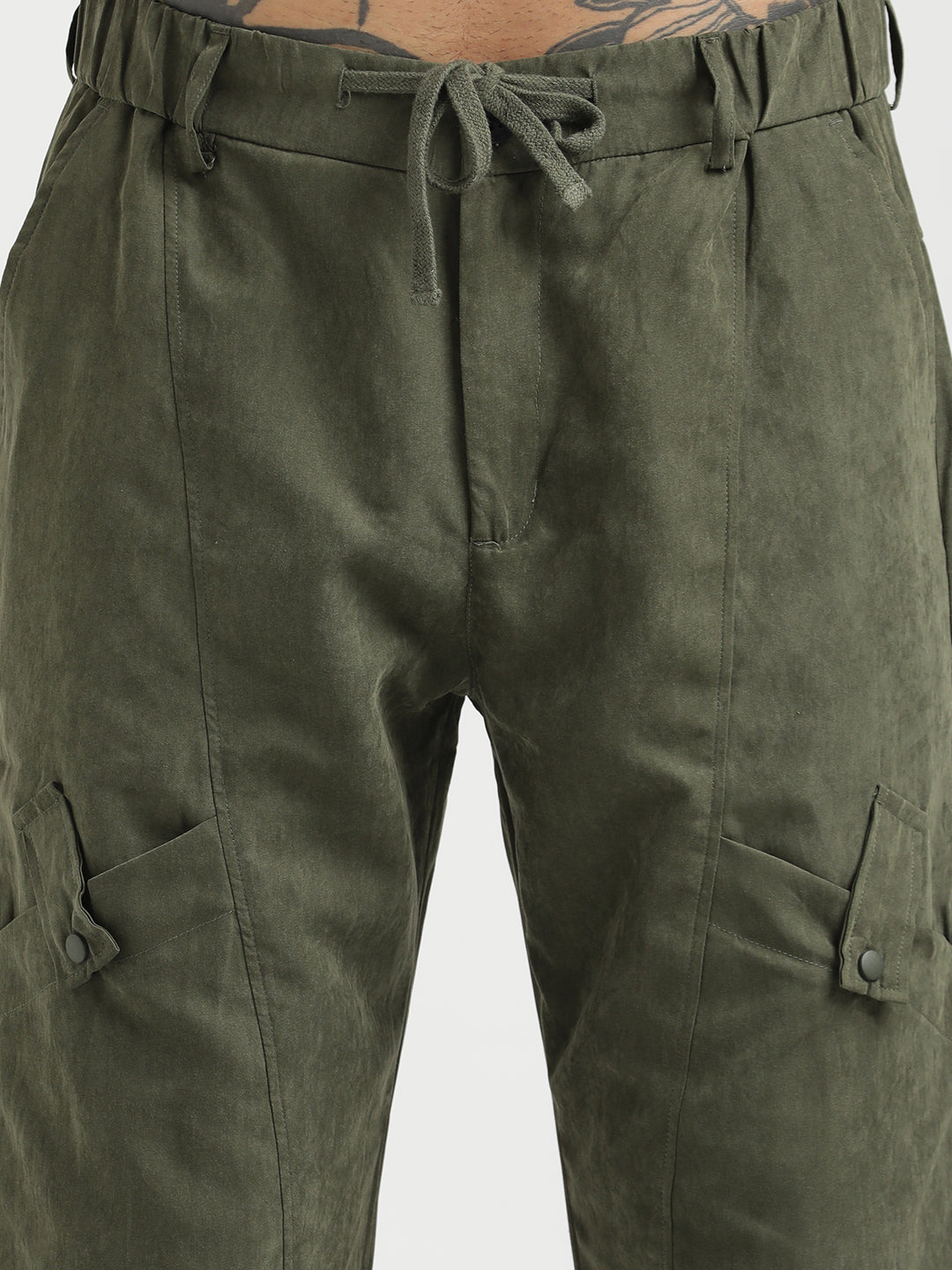 Men  Velvet Cargo Trousers
