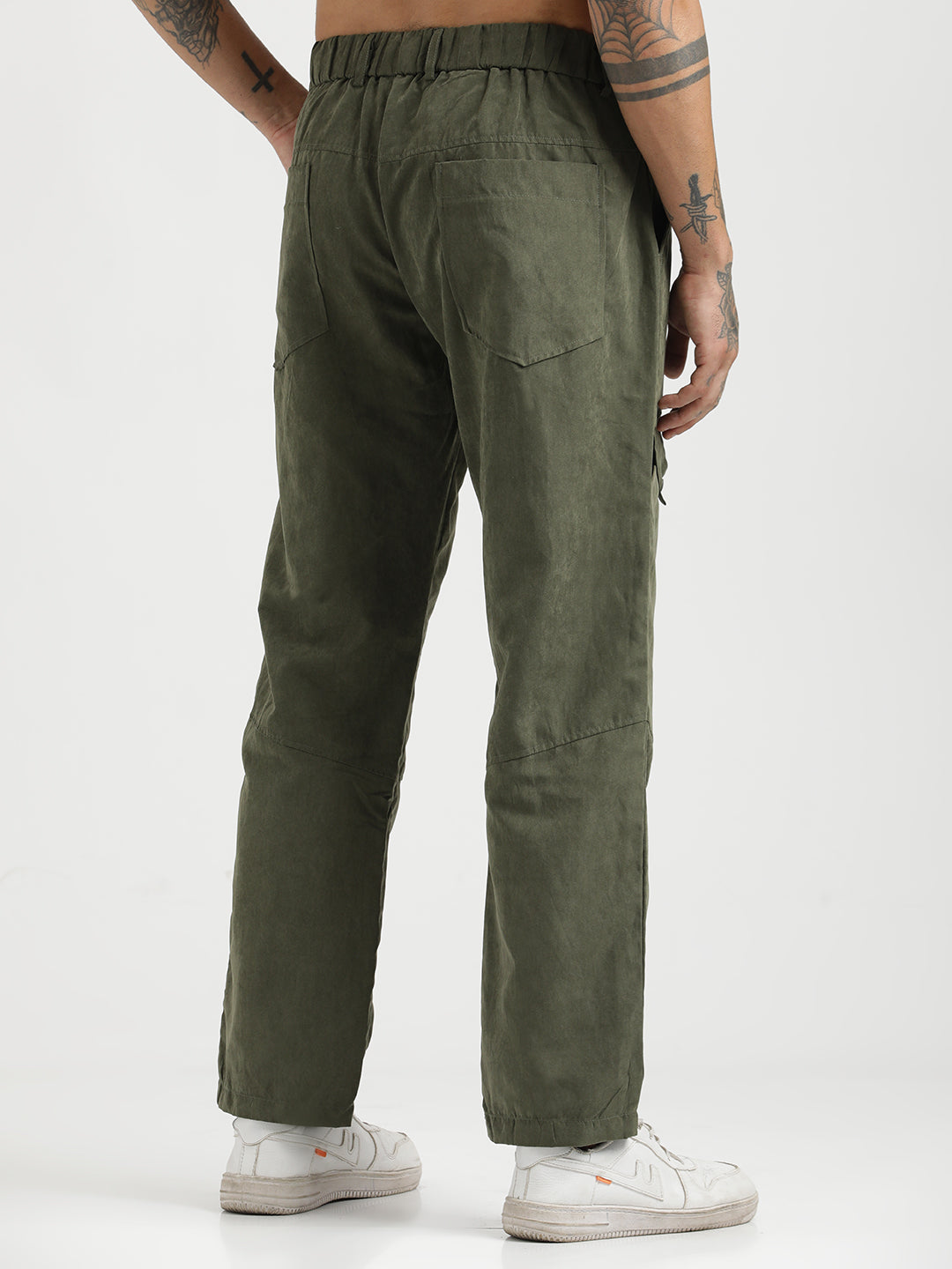 Men  Velvet Cargo Trousers