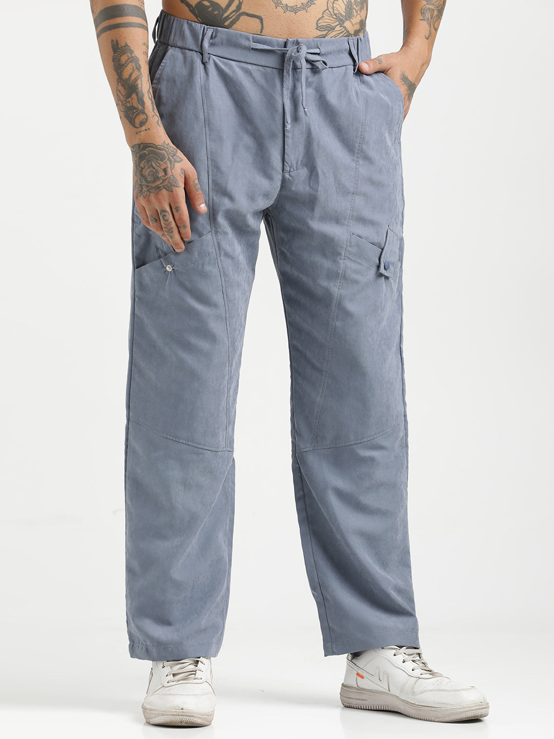 Men  Velvet Cargo Trousers
