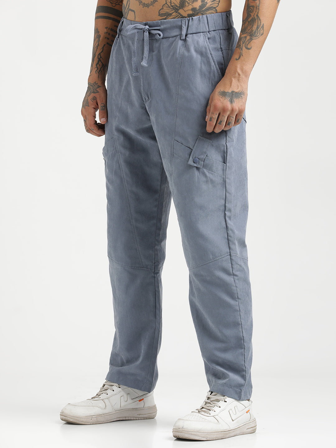 Men  Velvet Cargo Trousers