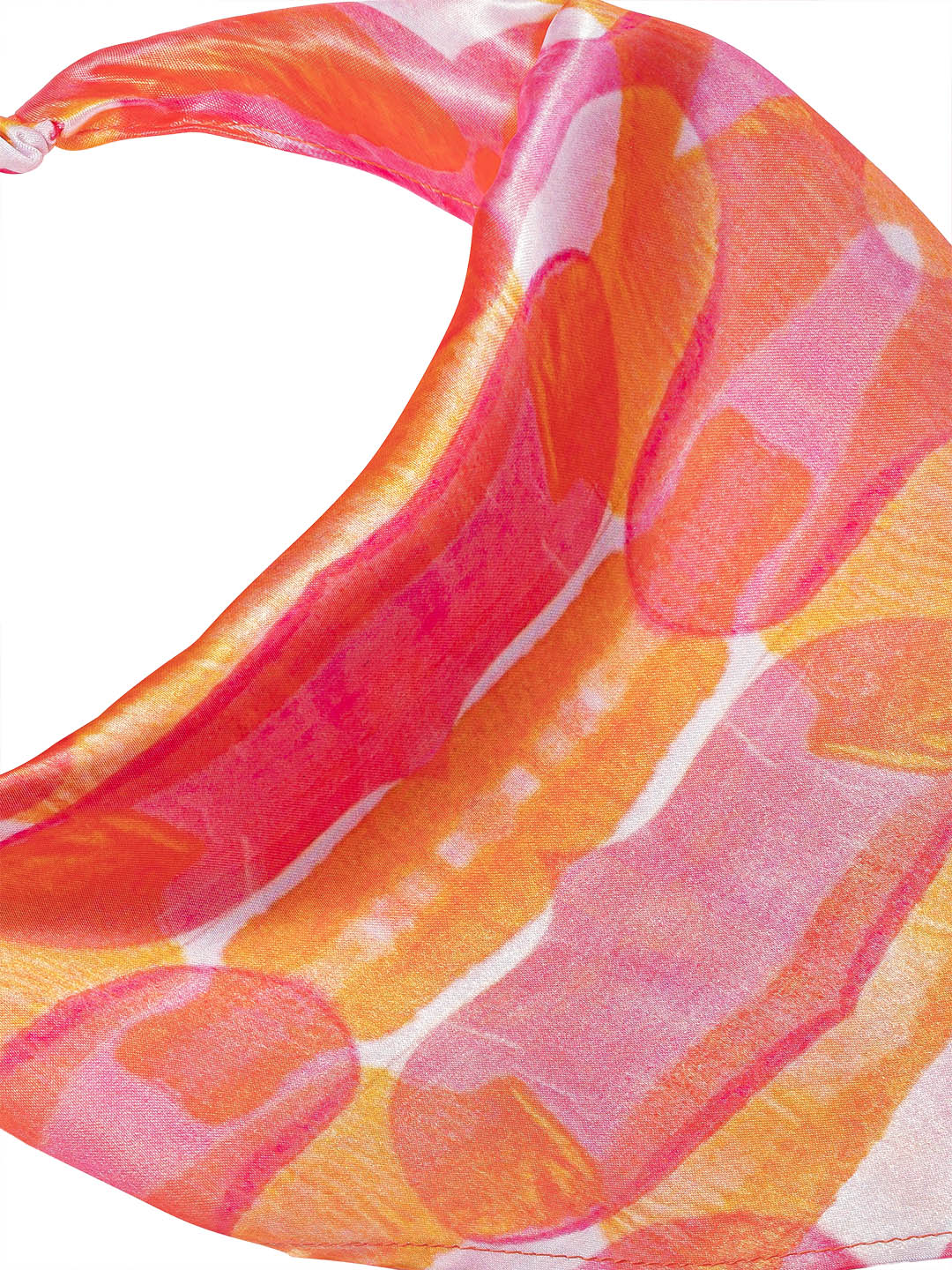 Pink Abstract Headscarf Headband with Elastic