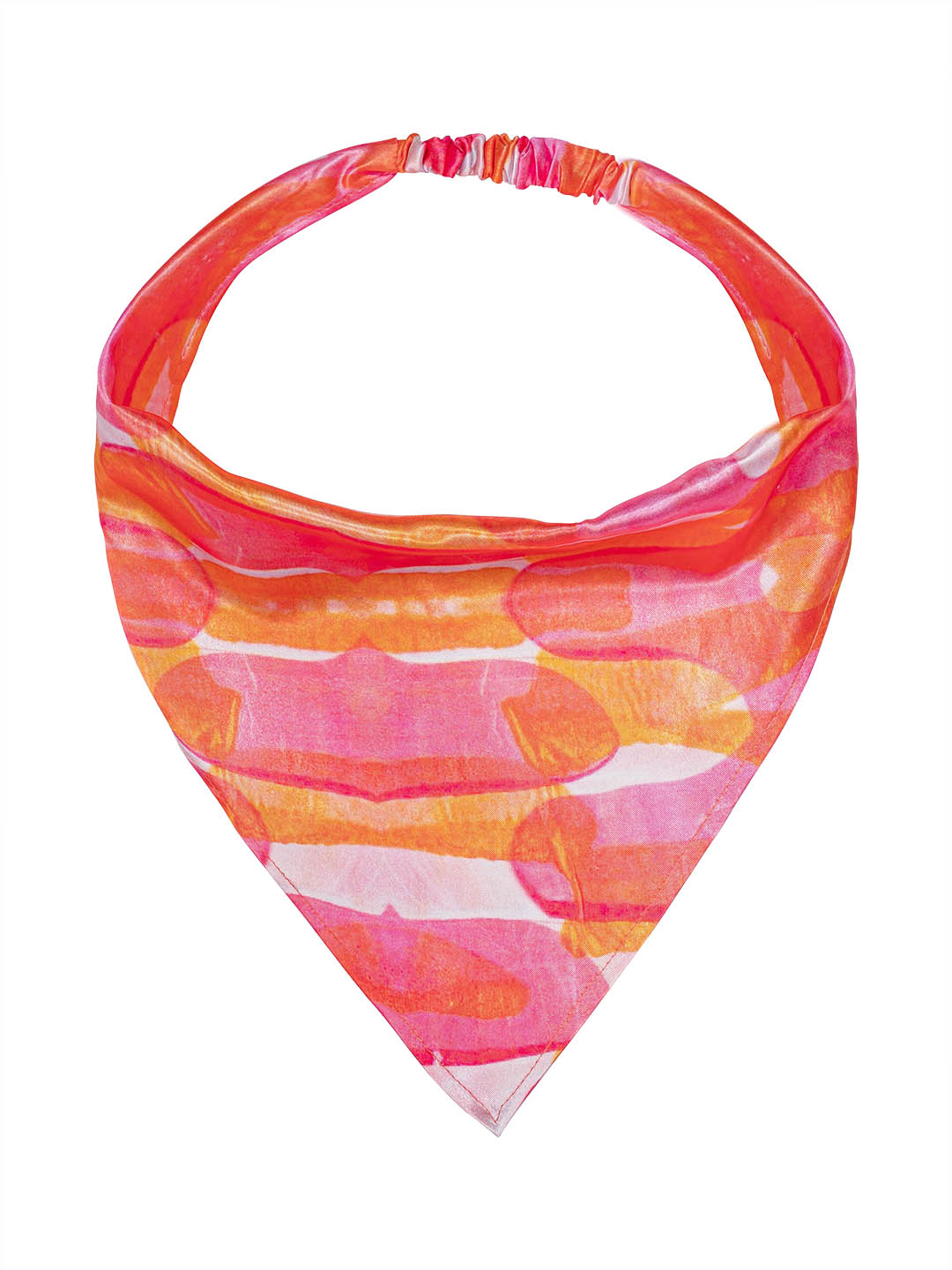 Pink Abstract Headscarf Headband with Elastic