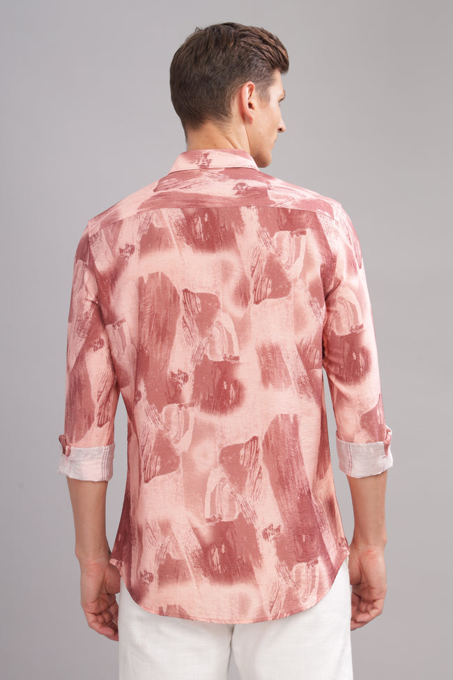 Men Pink Slim Fit Shirt