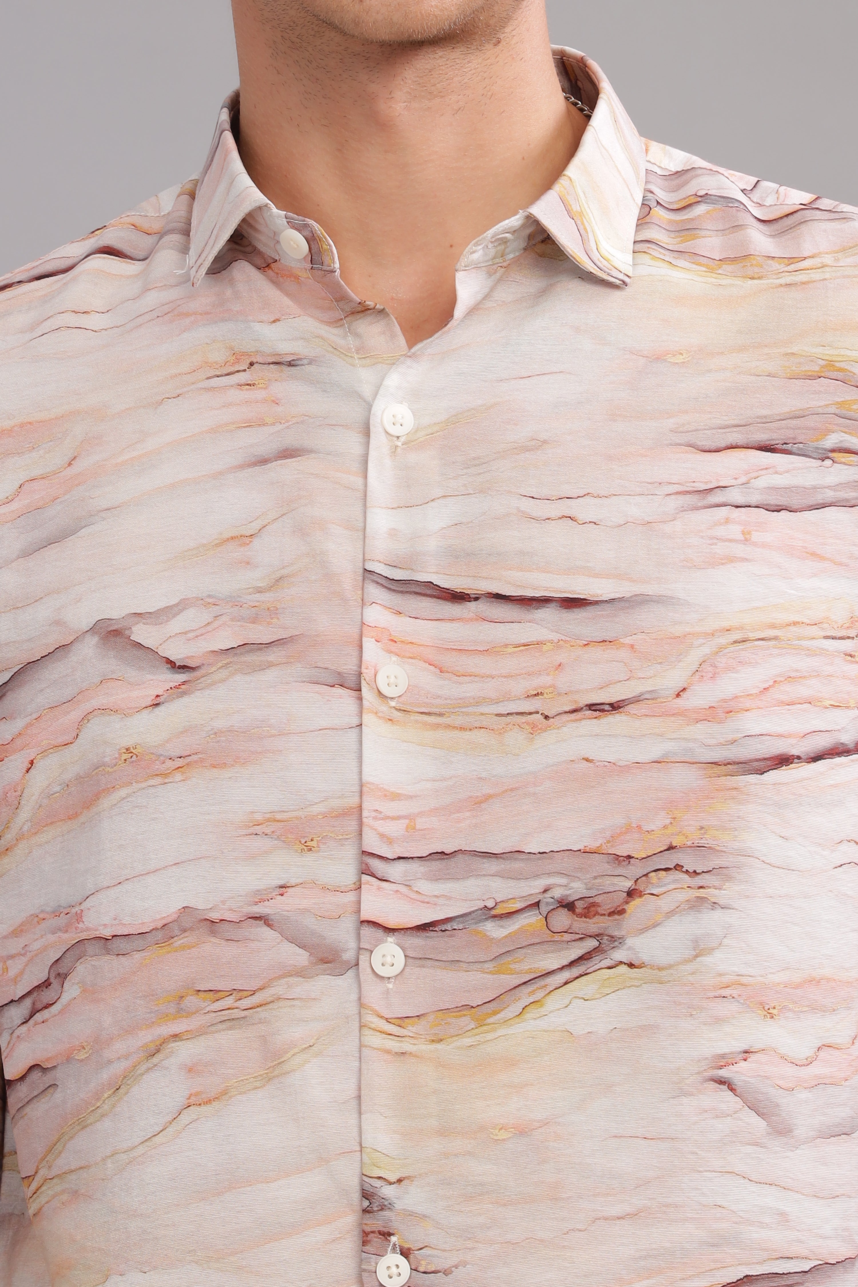 Men White Slim Fit Shirt