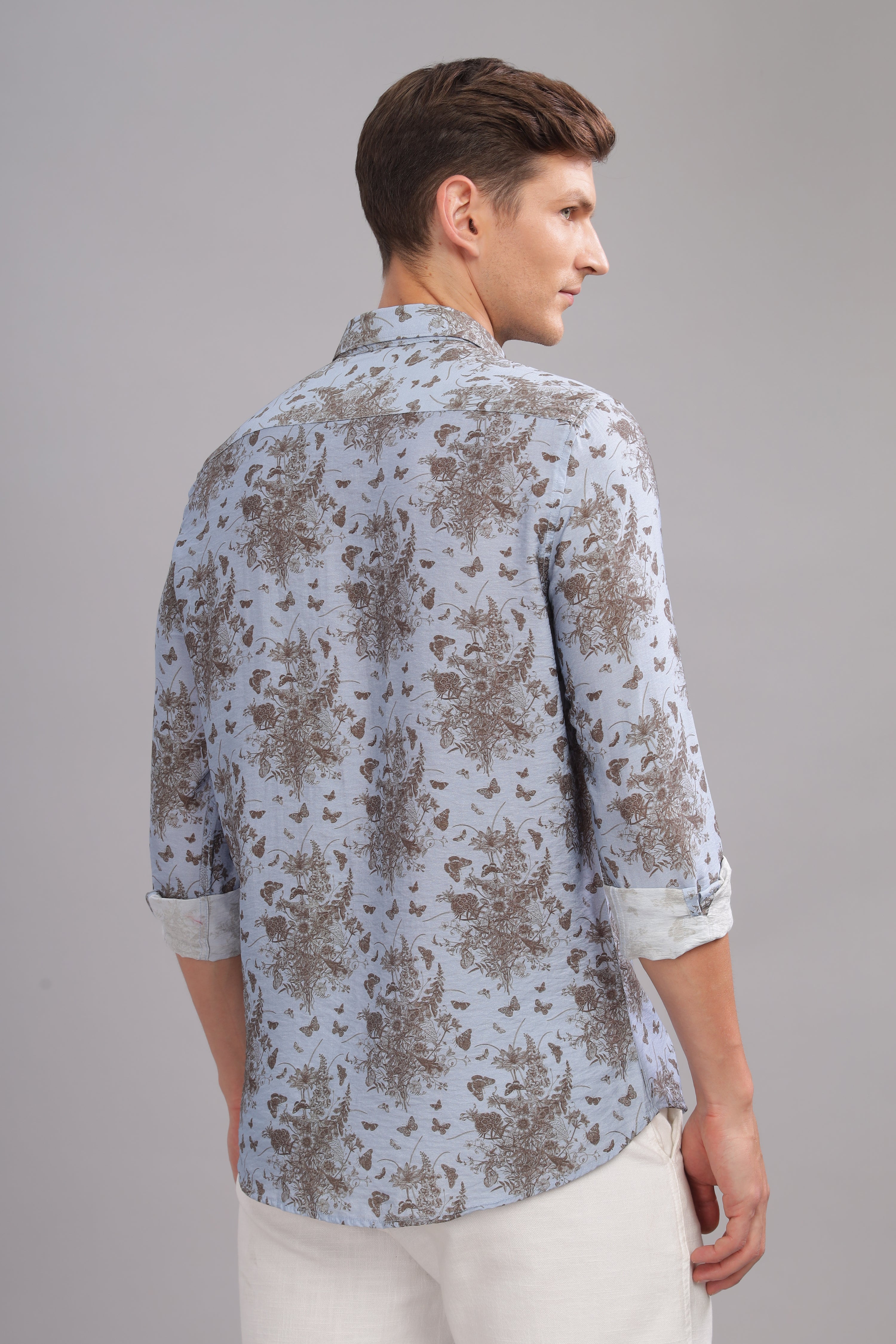 Men Blue Slim Fit Shirt