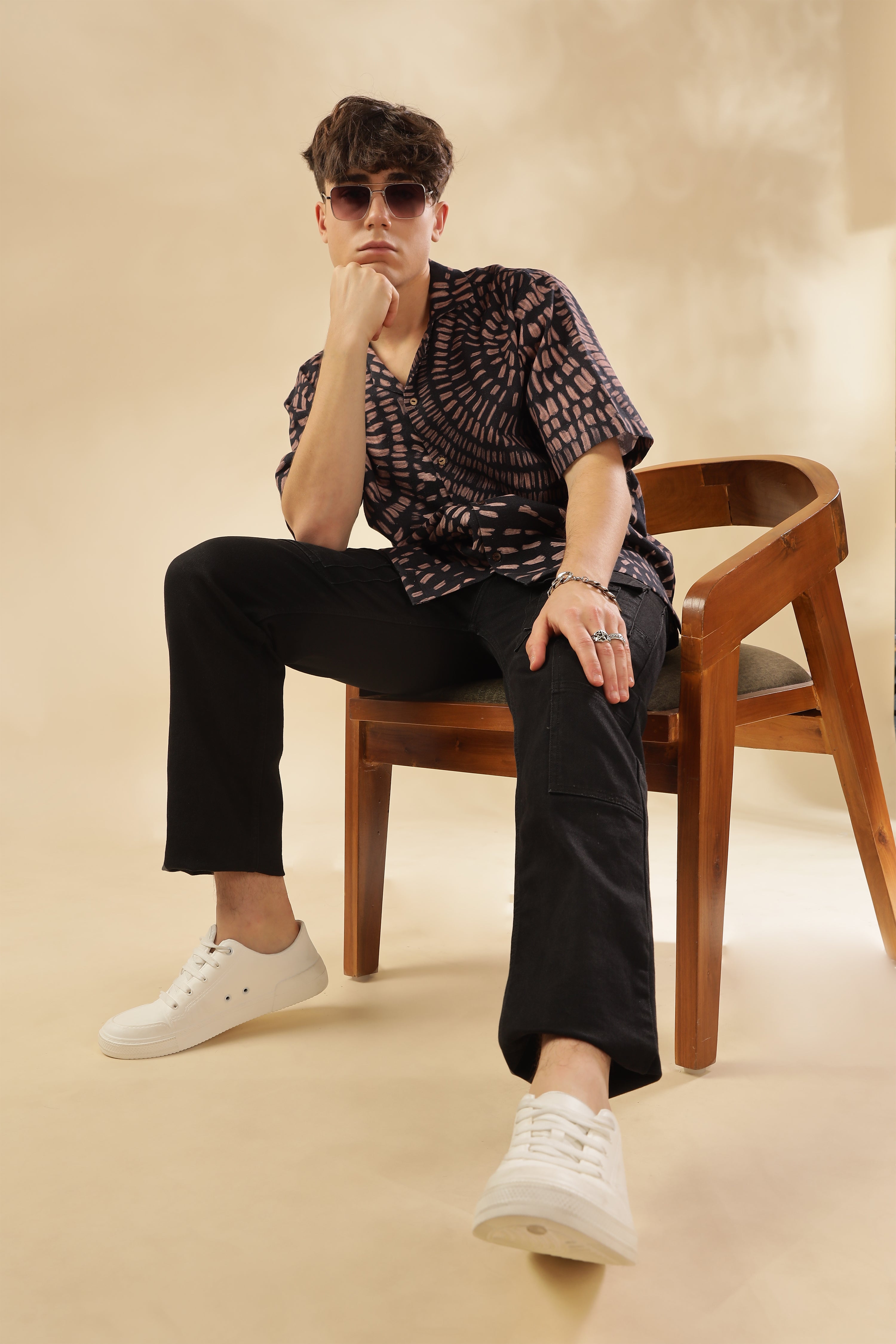 Men State Of Flow Viscose Silk Shirt