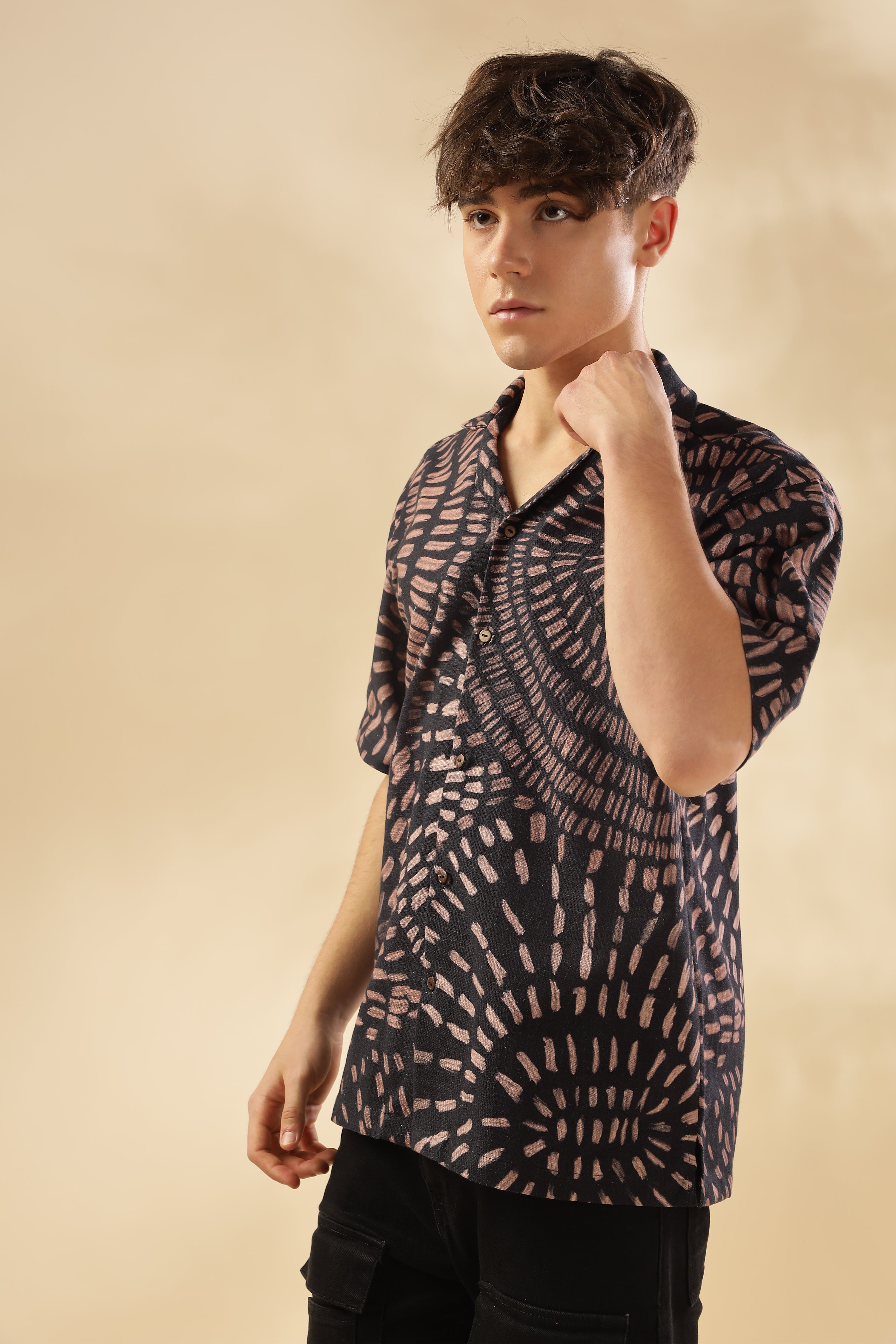 Men State Of Flow Viscose Silk Shirt