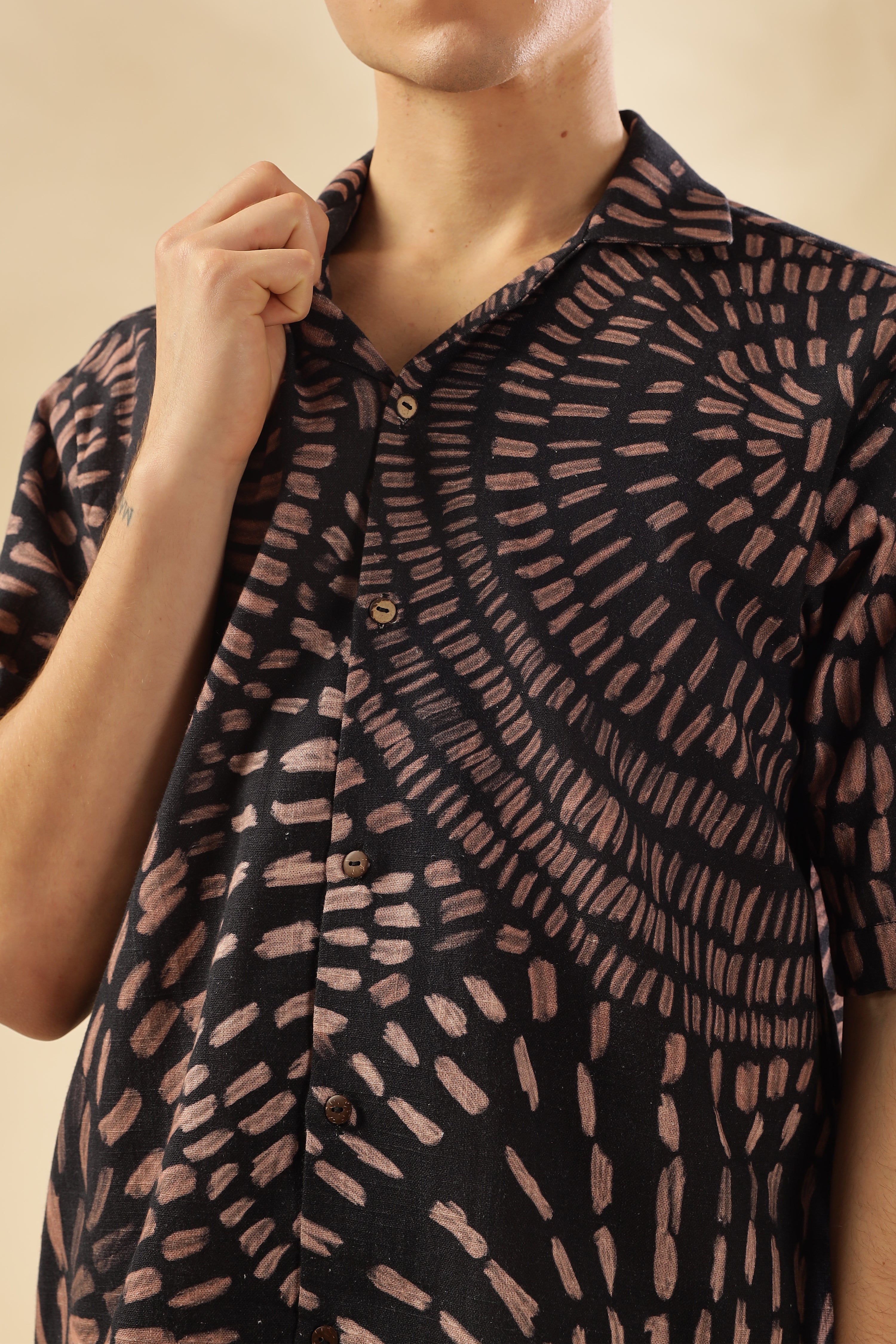 Men State Of Flow Viscose Silk Shirt